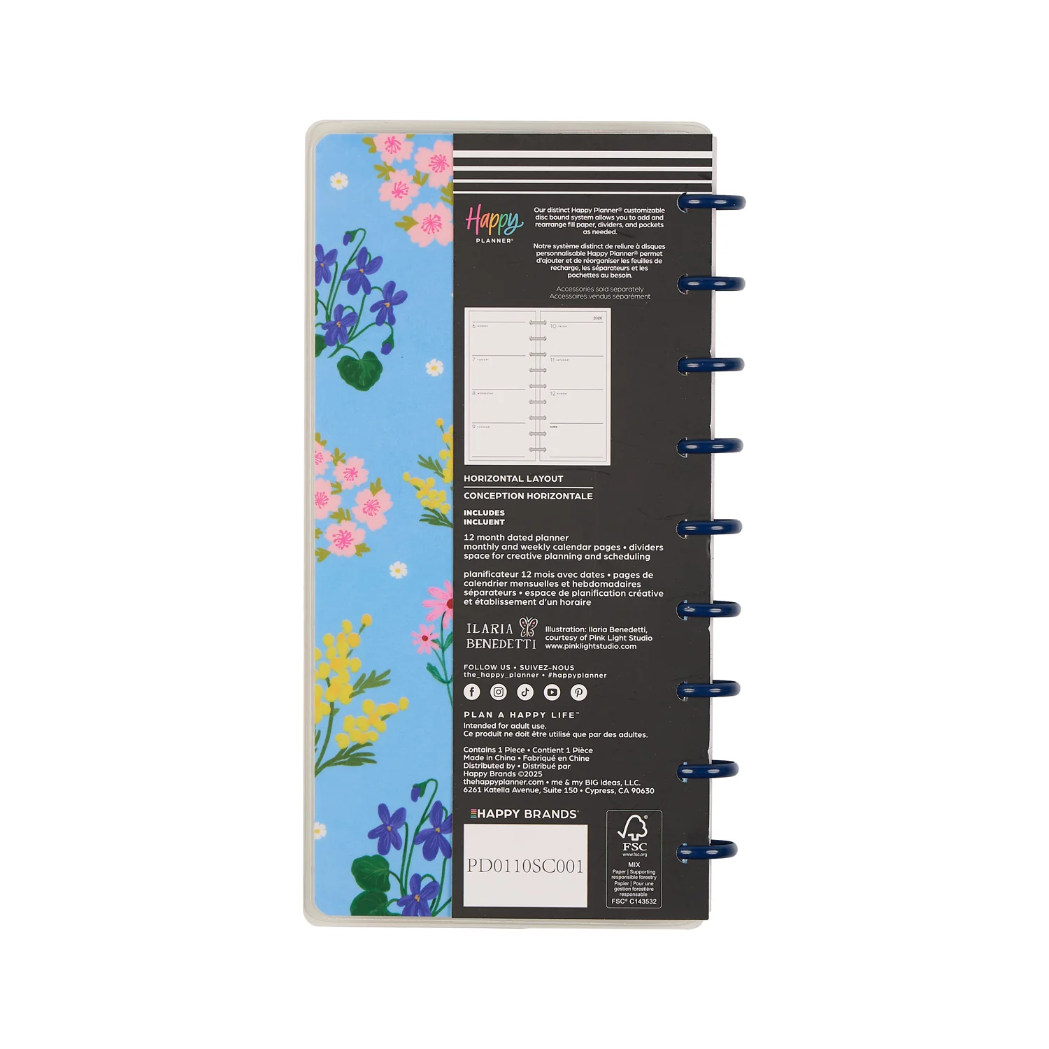 2026 Seasonal Charm Customizable Planner - Skinny Classic Horizontal Layout - 12 Months - Image 18