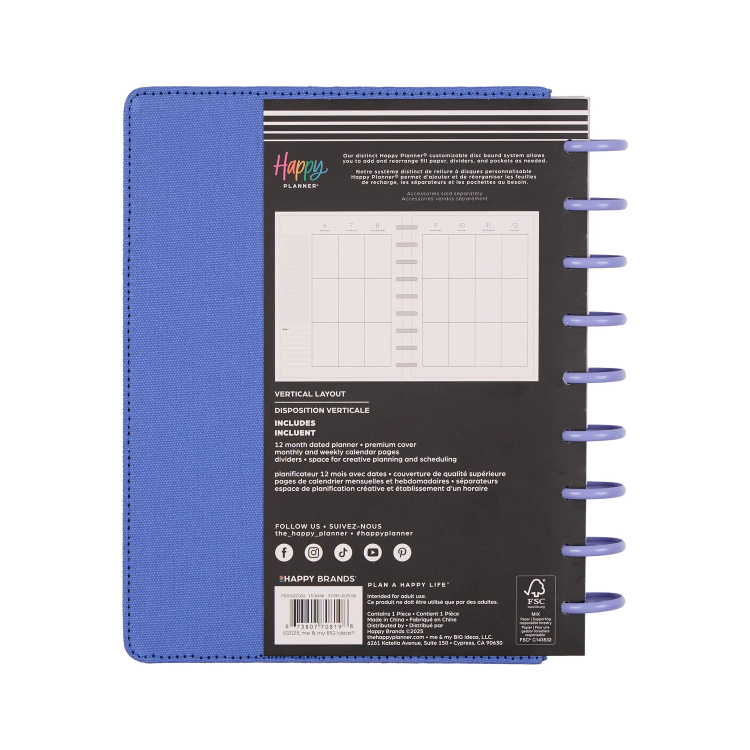 2026 SPECIALTY Florescent Florals Customizable Planner - Classic Vertical Layout - 12 Months - Image 21