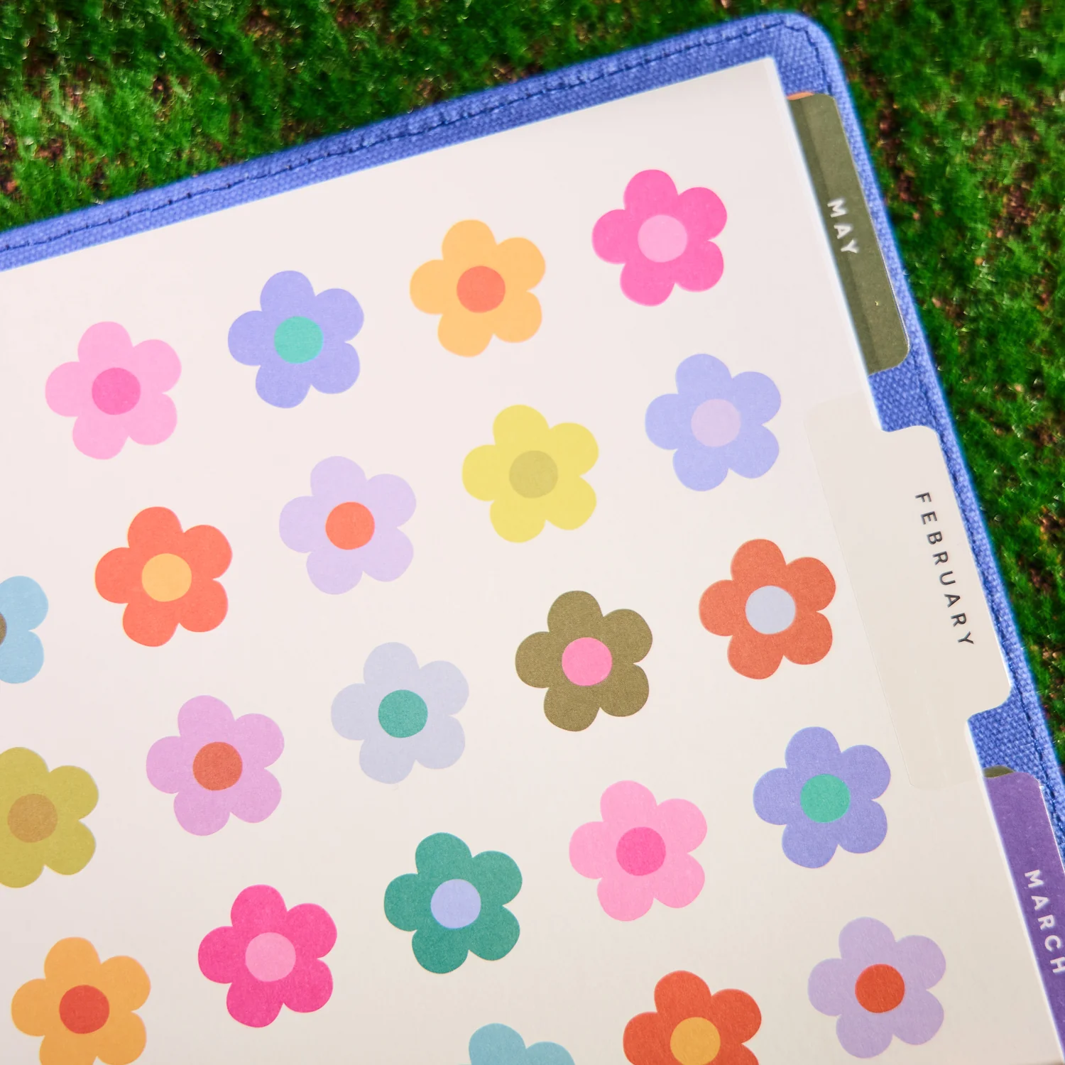2026 SPECIALTY Florescent Florals Customizable Planner - Classic Vertical Layout - 12 Months - Image 4
