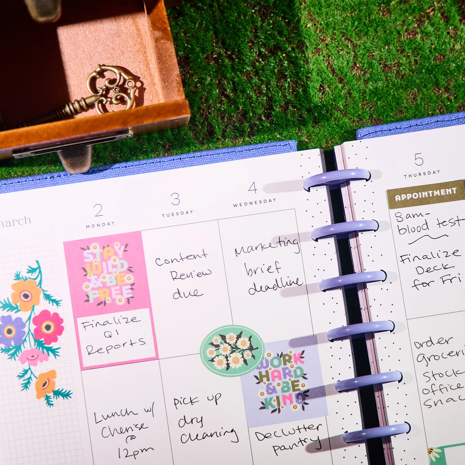 2026 SPECIALTY Florescent Florals Customizable Planner - Classic Vertical Layout - 12 Months - Image 7
