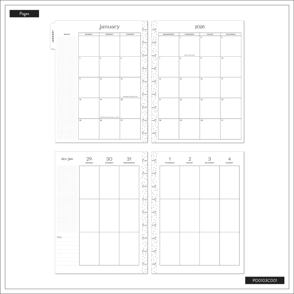 2026 SPECIALTY Heritage Charm Customizable Planner - Classic Vertical Layout - 12 Months - Image 19