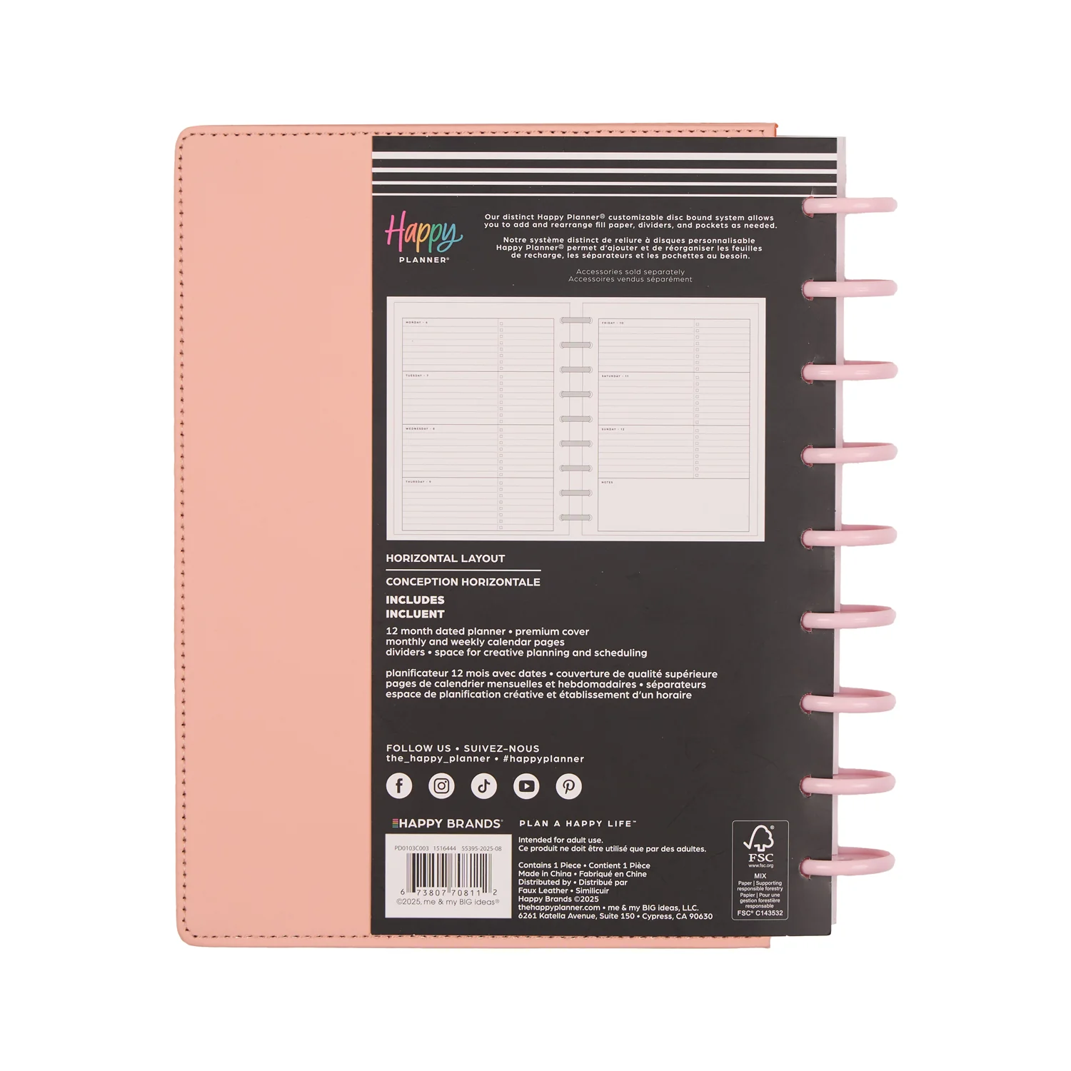 2026 SPECIALTY Pop Splash Customizable Planner - Classic Horizontal Layout - 12 Months - Image 24