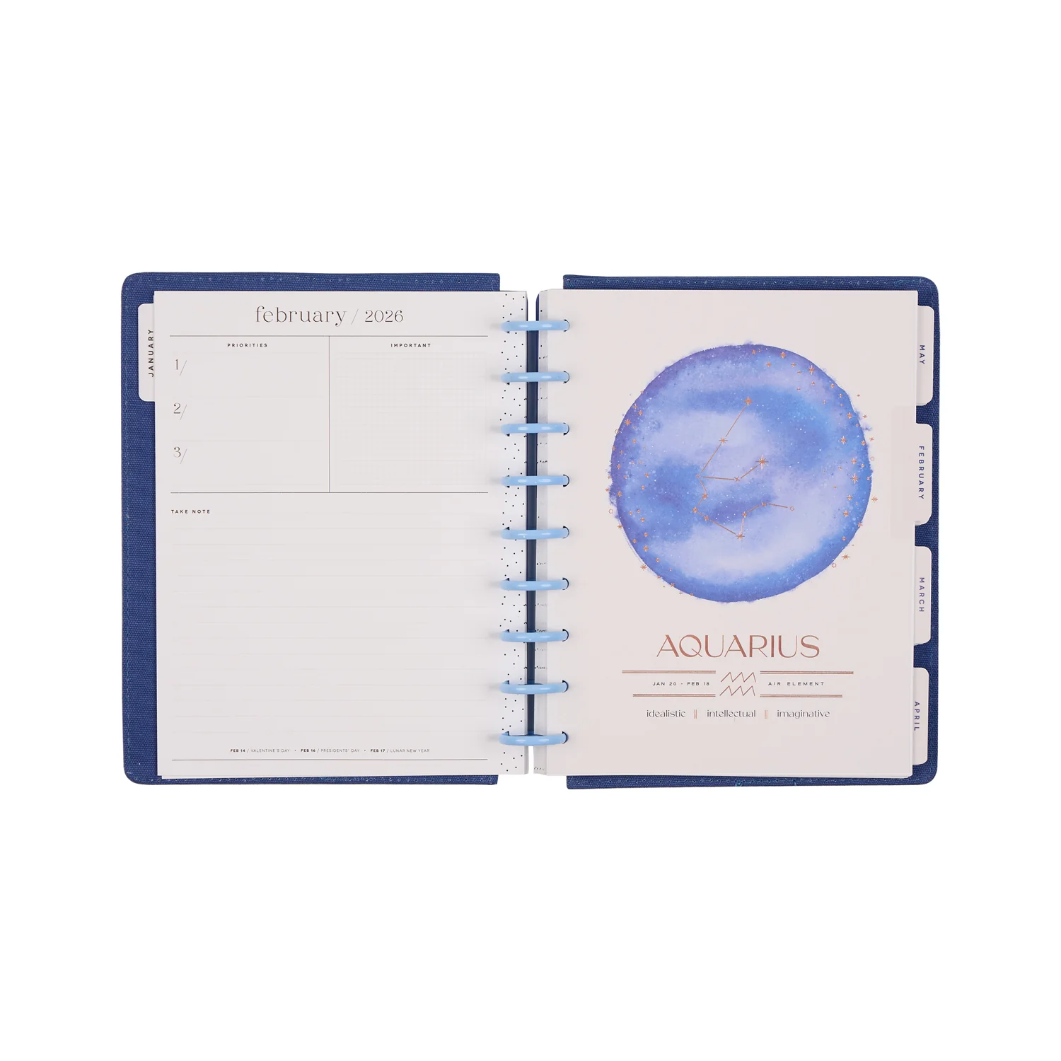 2026 SPECIALTY Star Signs Customizable Planner - Classic Horizontal Layout - 12 Months - Image 11