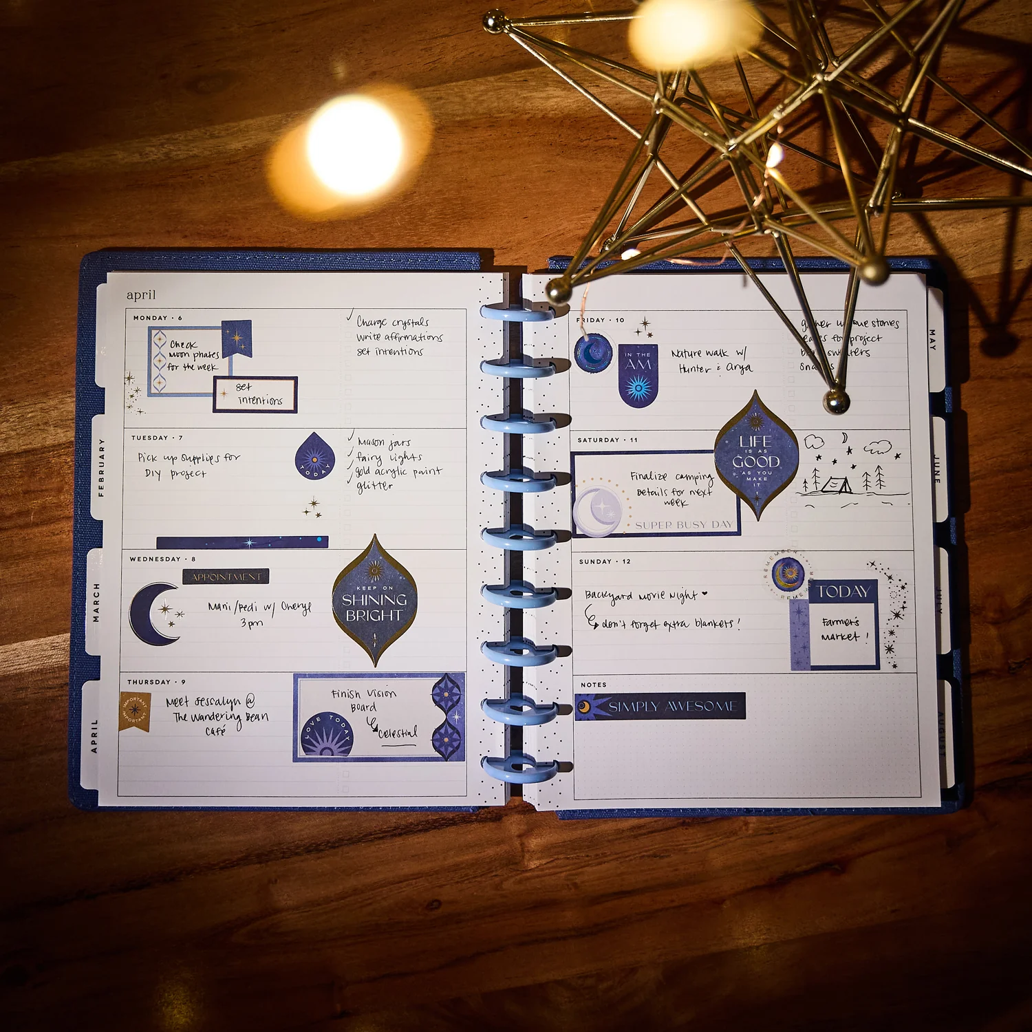 2026 SPECIALTY Star Signs Customizable Planner - Classic Horizontal Layout - 12 Months - Image 6