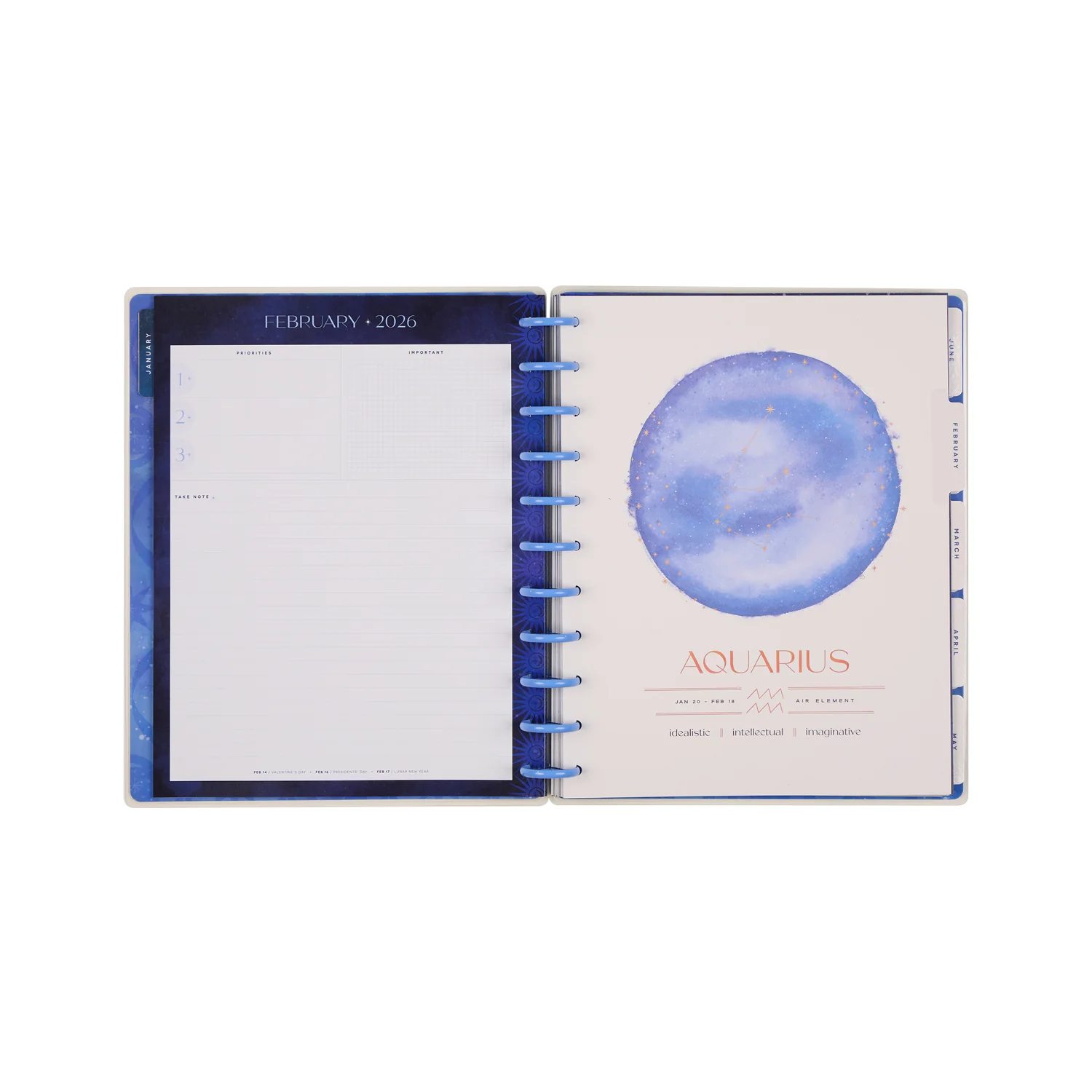 2026 Star Signs Customizable Planner - Big Vertical Layout - 12 Months - Image 13