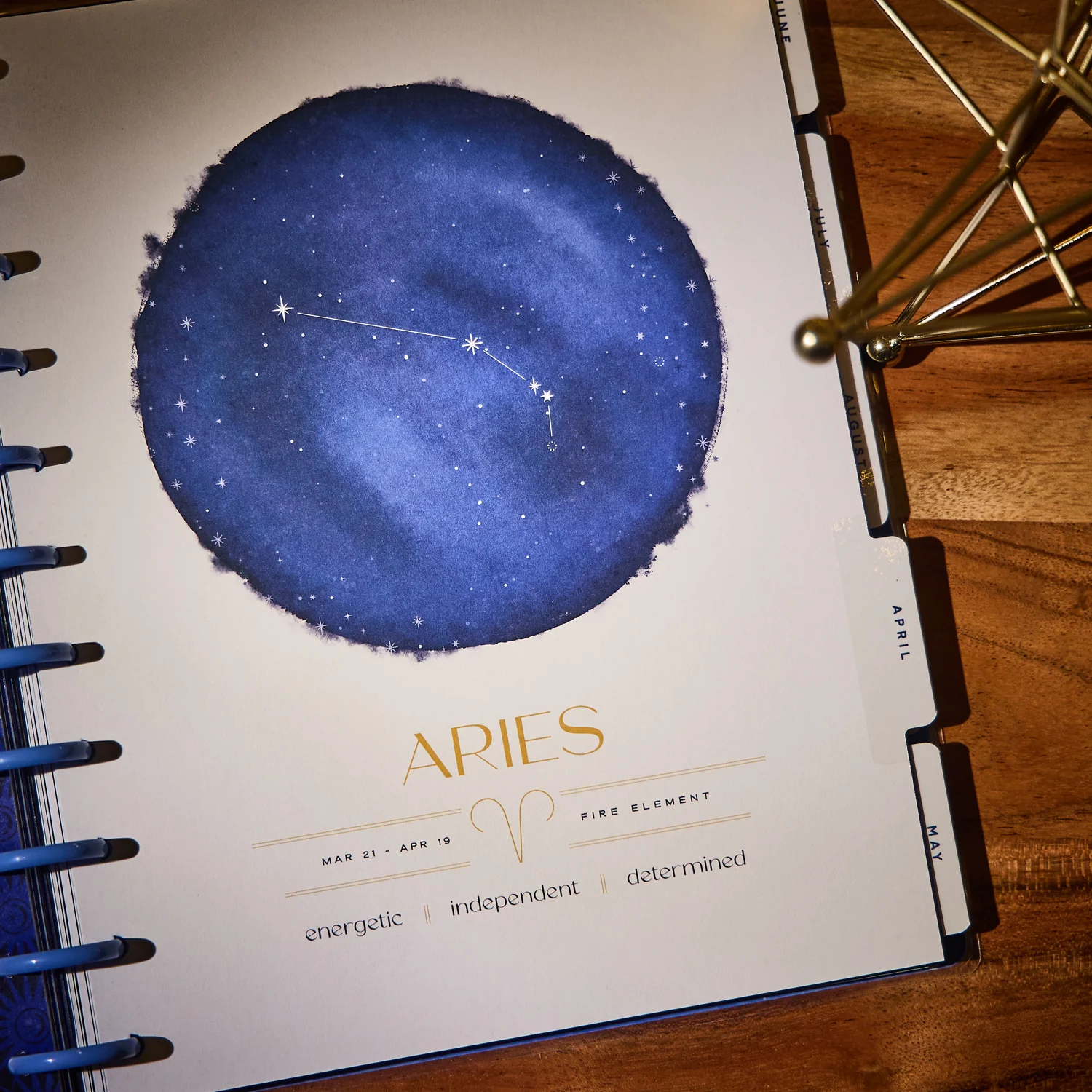 2026 Star Signs Customizable Planner - Big Vertical Layout - 12 Months - Image 2