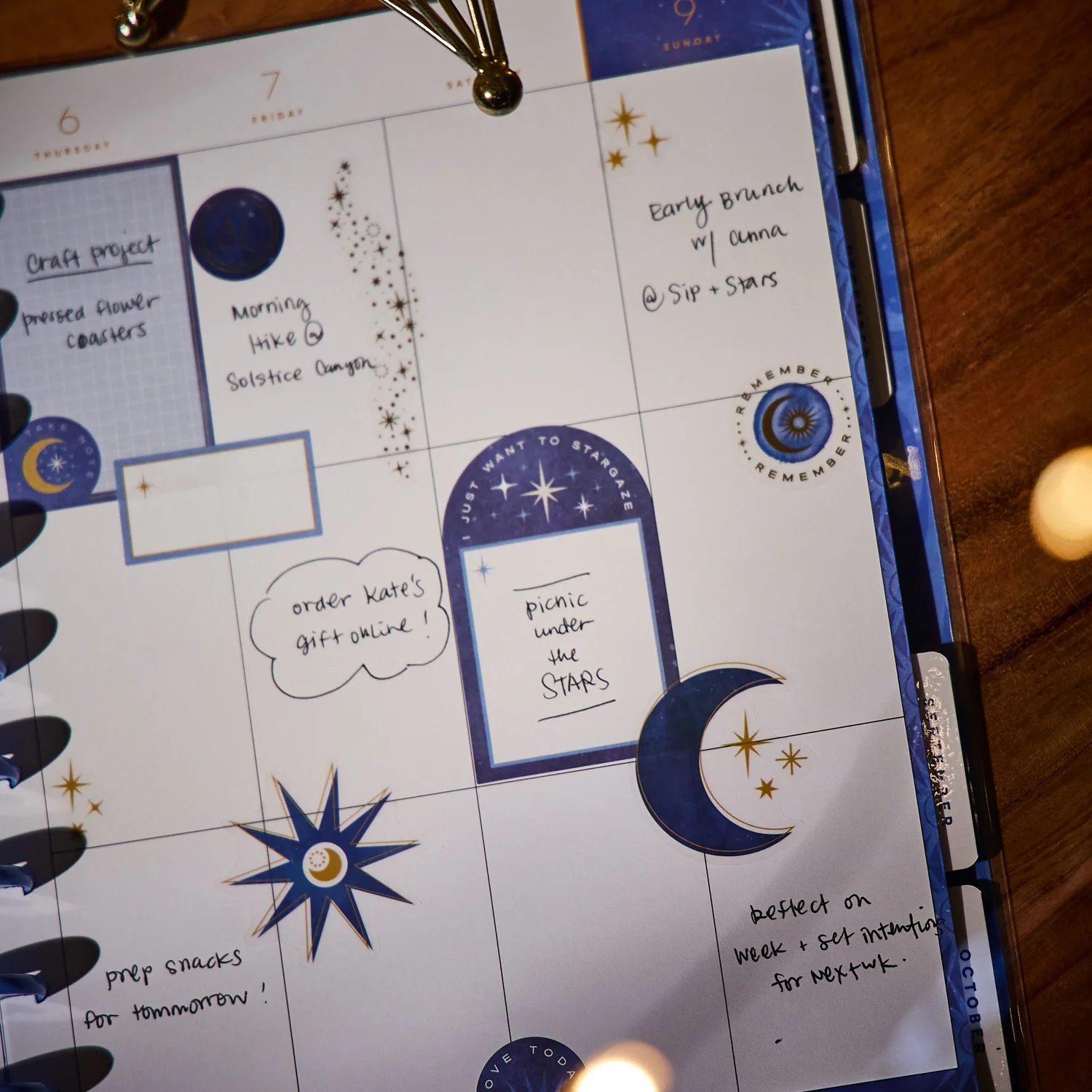 2026 Star Signs Customizable Planner - Big Vertical Layout - 12 Months - Image 6