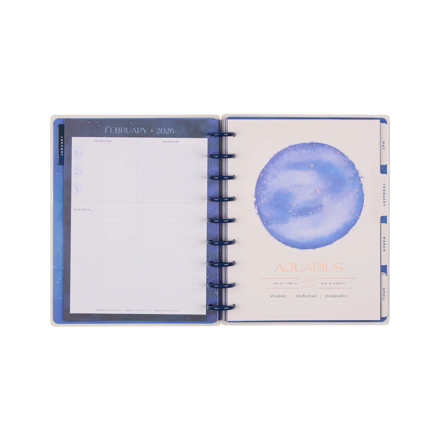 2026 Star Signs Customizable Planner - Classic Vertical Layout - 12 Months - Image 12