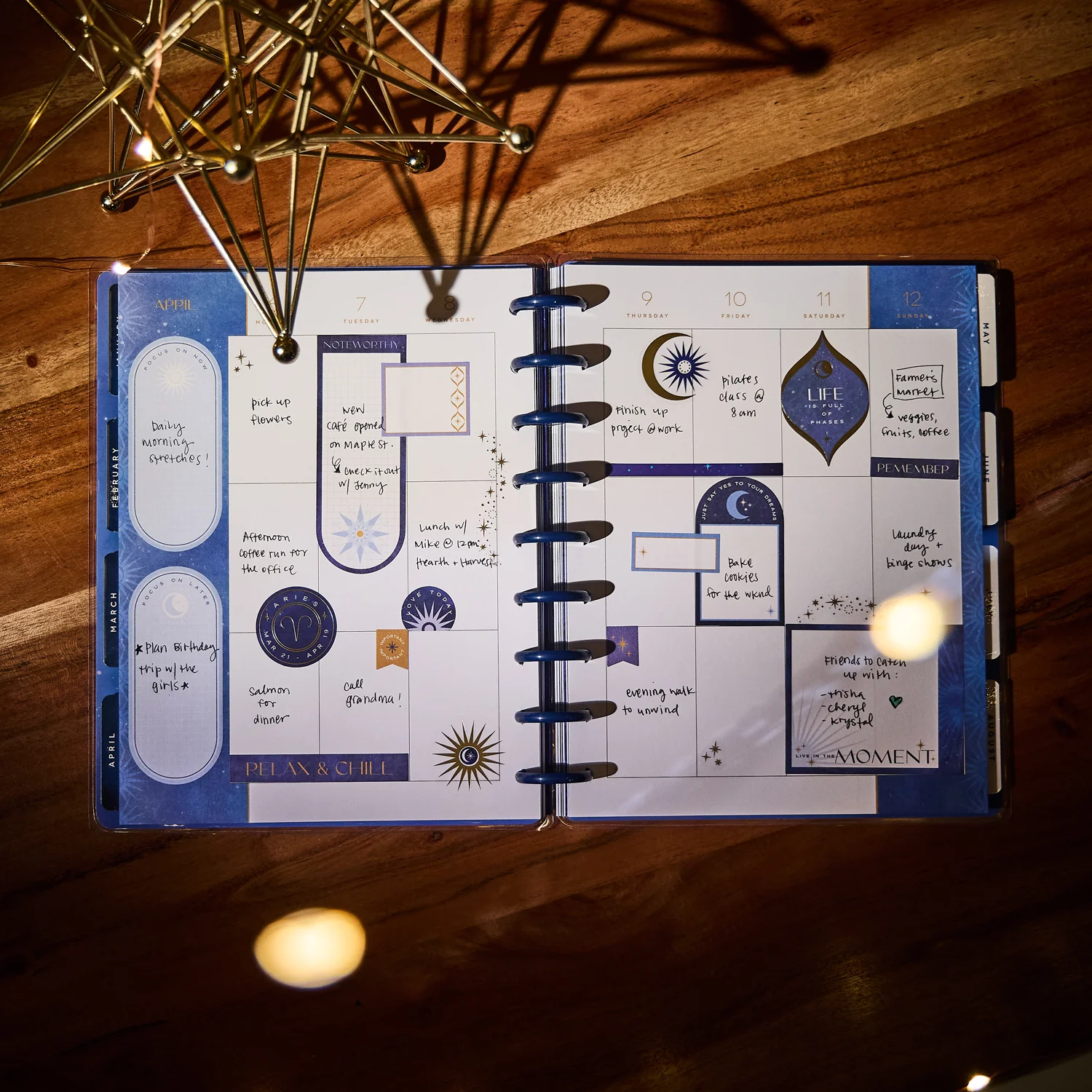 2026 Star Signs Customizable Planner - Classic Vertical Layout - 12 Months - Image 4