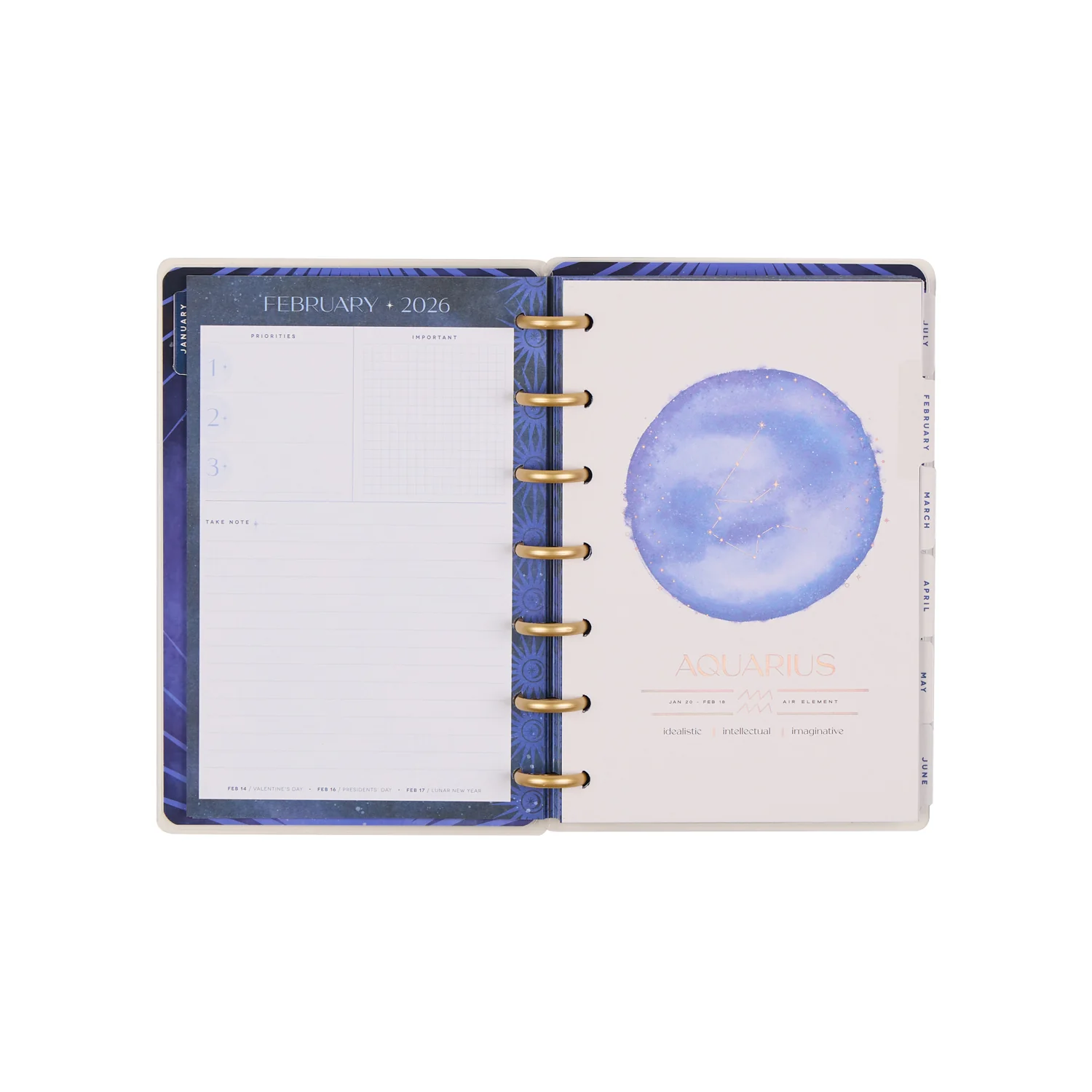 2026 Star Signs Customizable Planner - Mini Dashboard Layout - 12 Months - Image 12