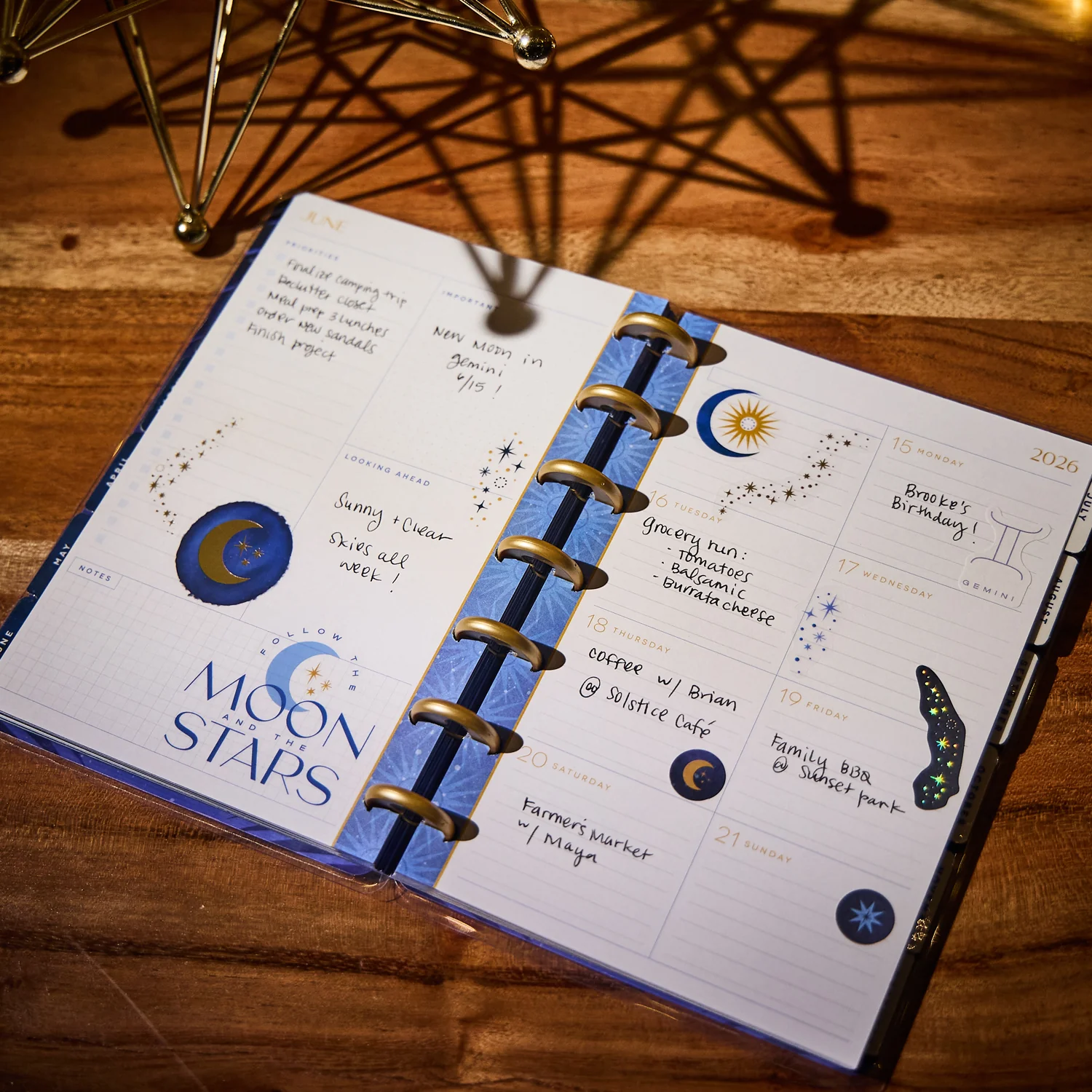 2026 Star Signs Customizable Planner - Mini Dashboard Layout - 12 Months - Image 4