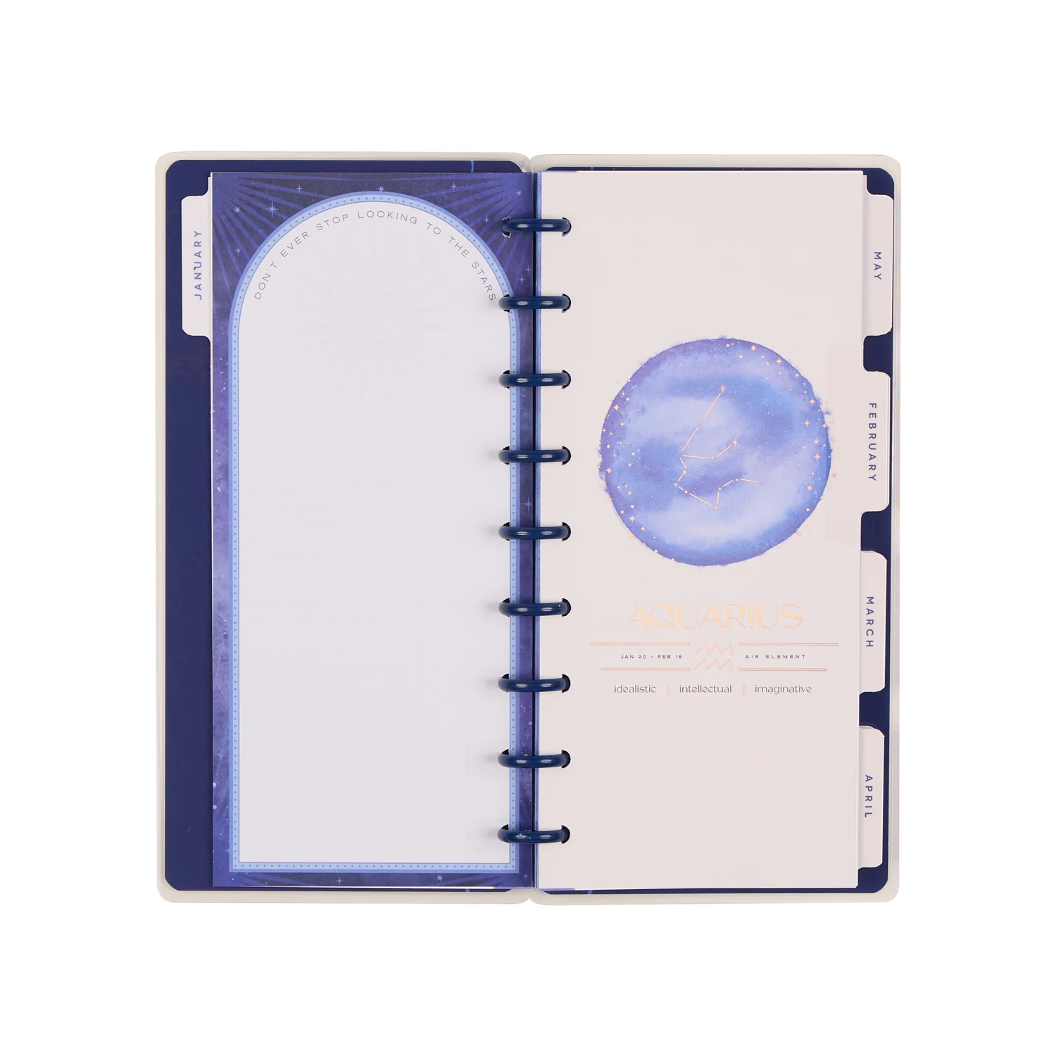 2026 Star Signs Customizable Planner - Skinny Classic Horizontal Layout - 12 Months - Image 14