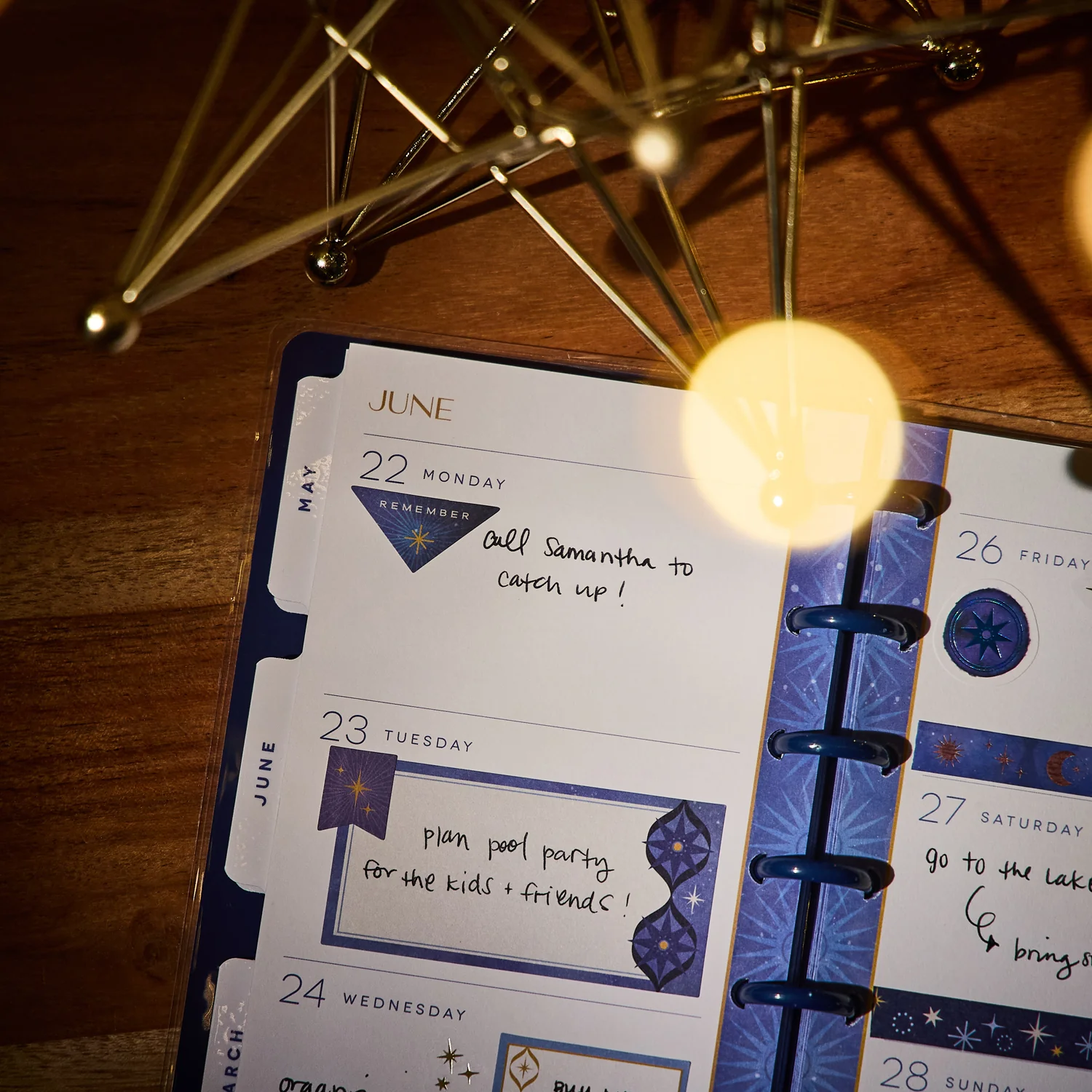 2026 Star Signs Customizable Planner - Skinny Classic Horizontal Layout - 12 Months - Image 7