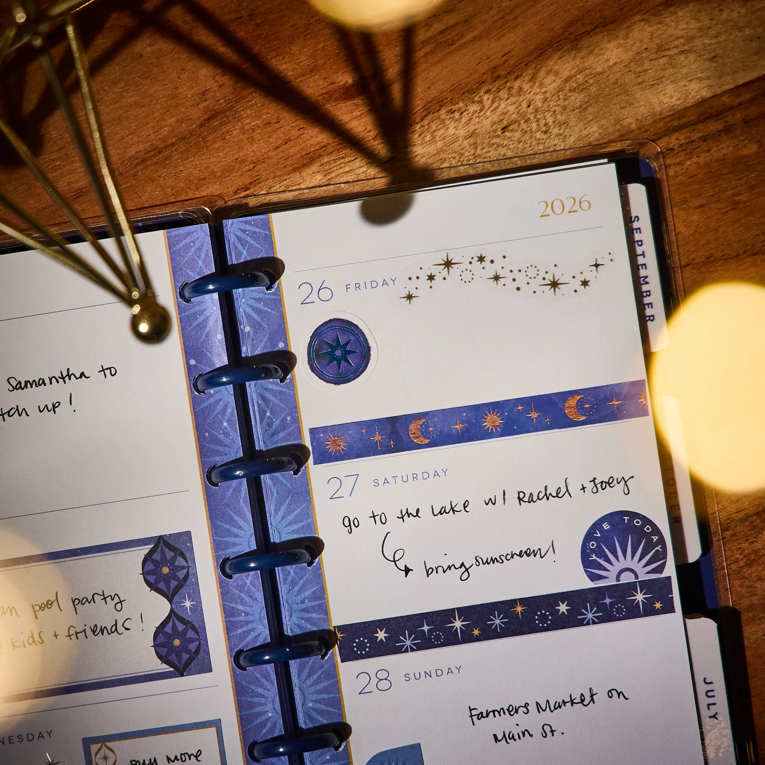 2026 Star Signs Customizable Planner - Skinny Classic Horizontal Layout - 12 Months - Image 8