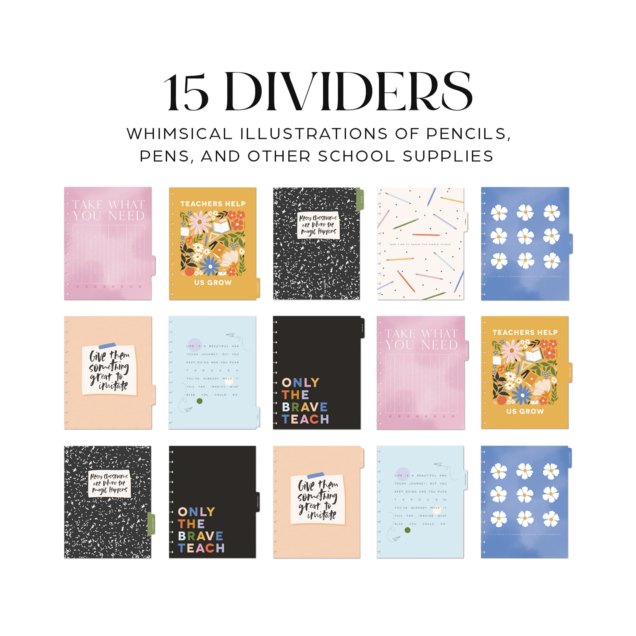 2026 Teacher Notes Customizable Teacher Planner - Big Teacher Layout - 15 Months - Image 17