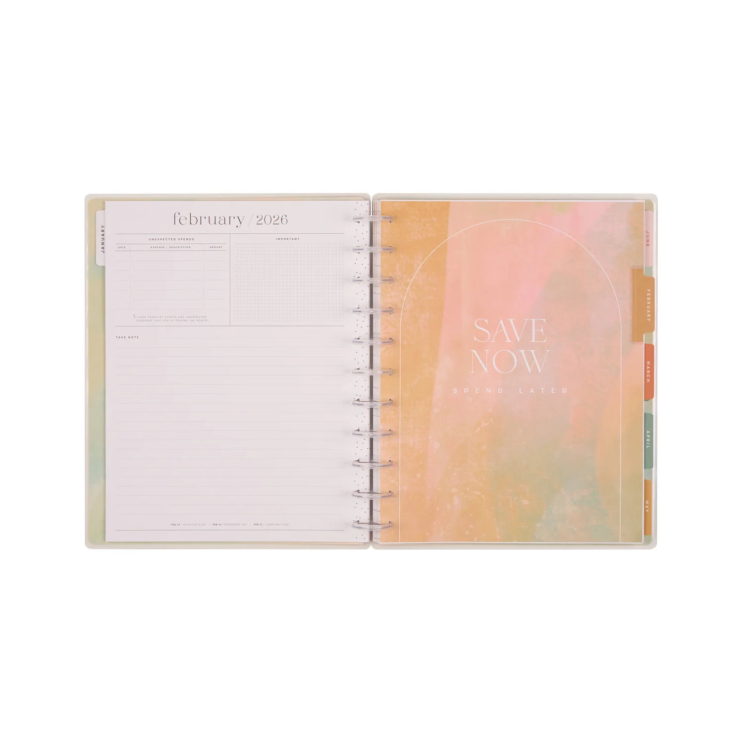2026 Textured Canvas Customizable Budget Planner - Big Budget Layout - 12 Months - Image 13