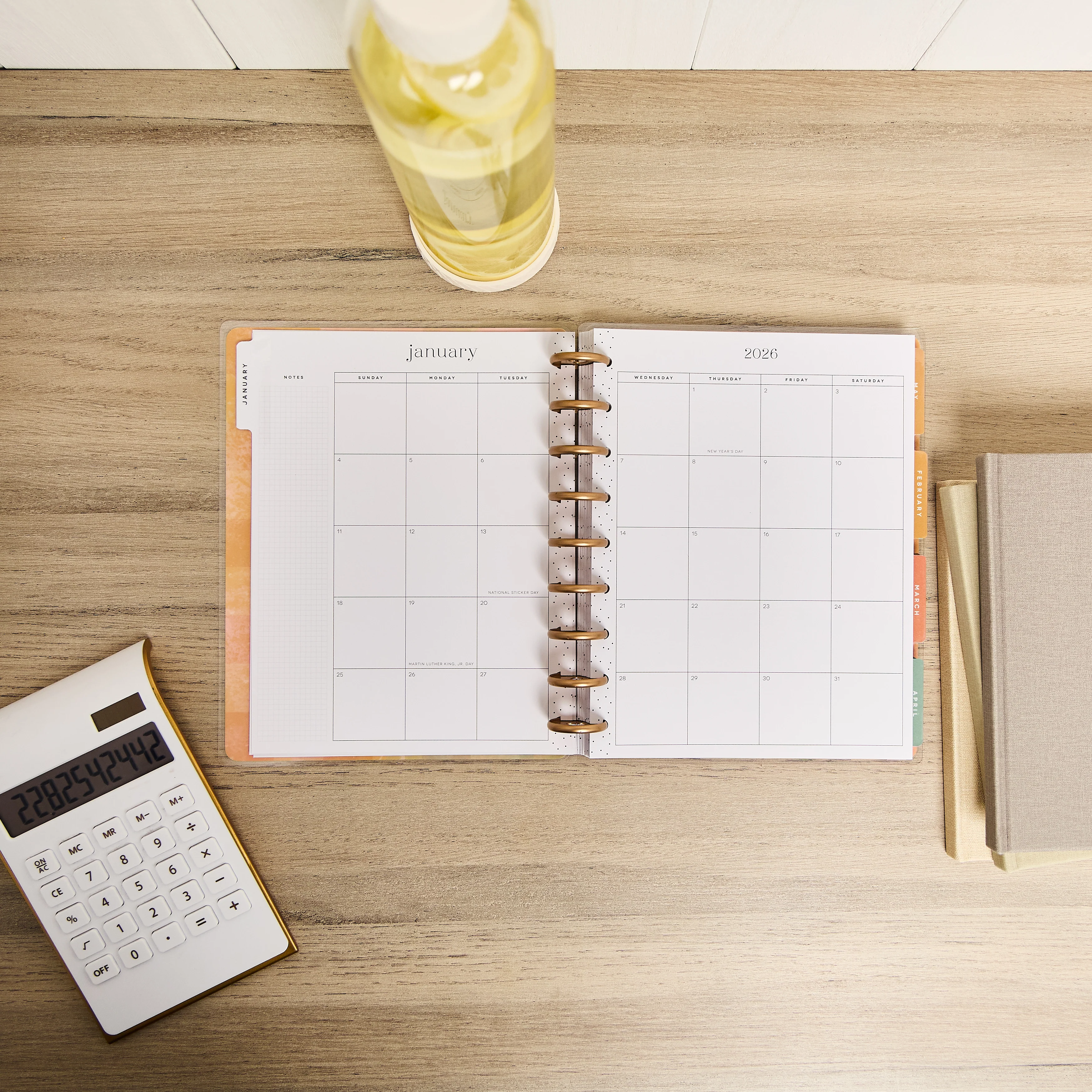 2026 Textured Canvas Customizable Budget Planner - Classic Budget Layout - 12 Months - Image 11