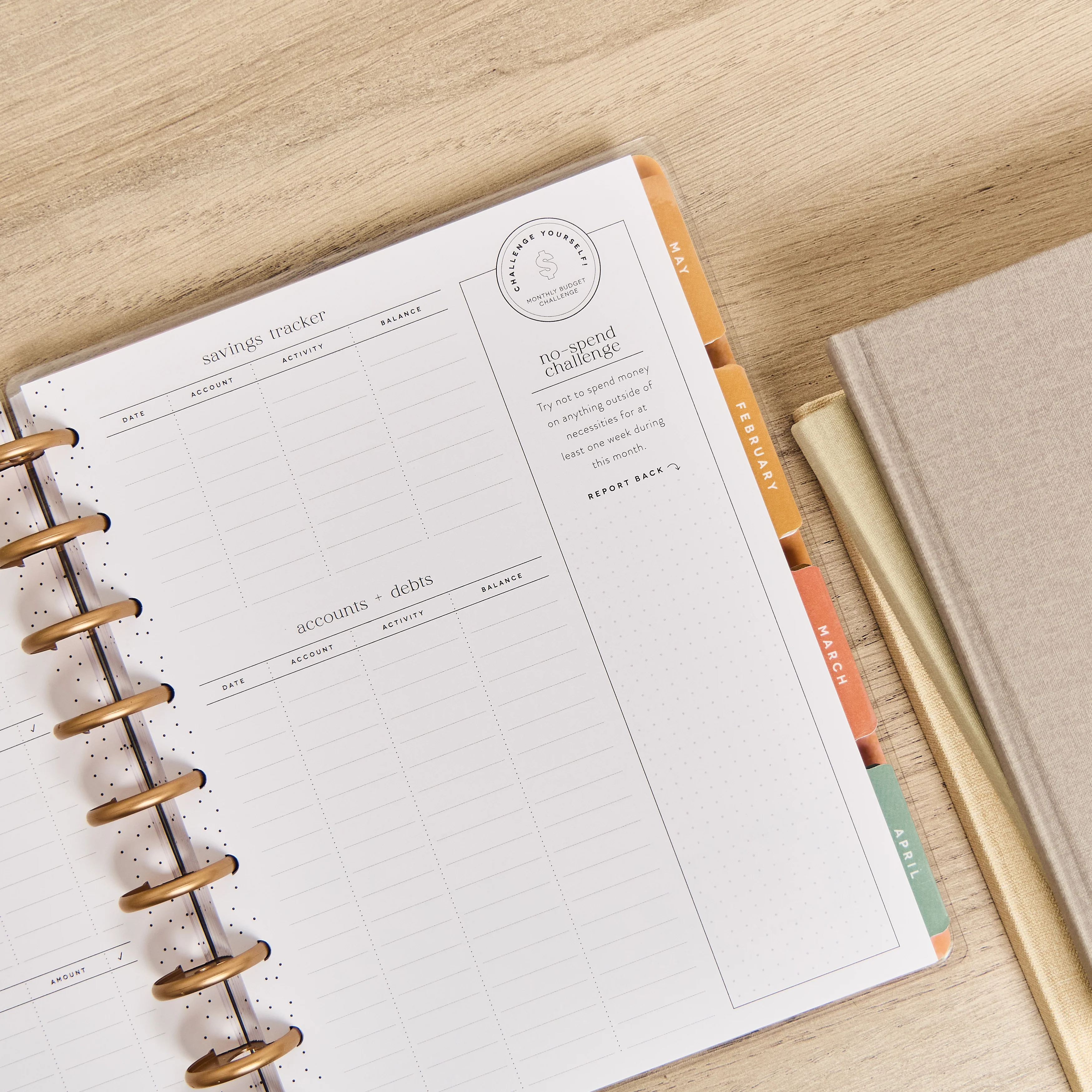 2026 Textured Canvas Customizable Budget Planner - Classic Budget Layout - 12 Months - Image 14
