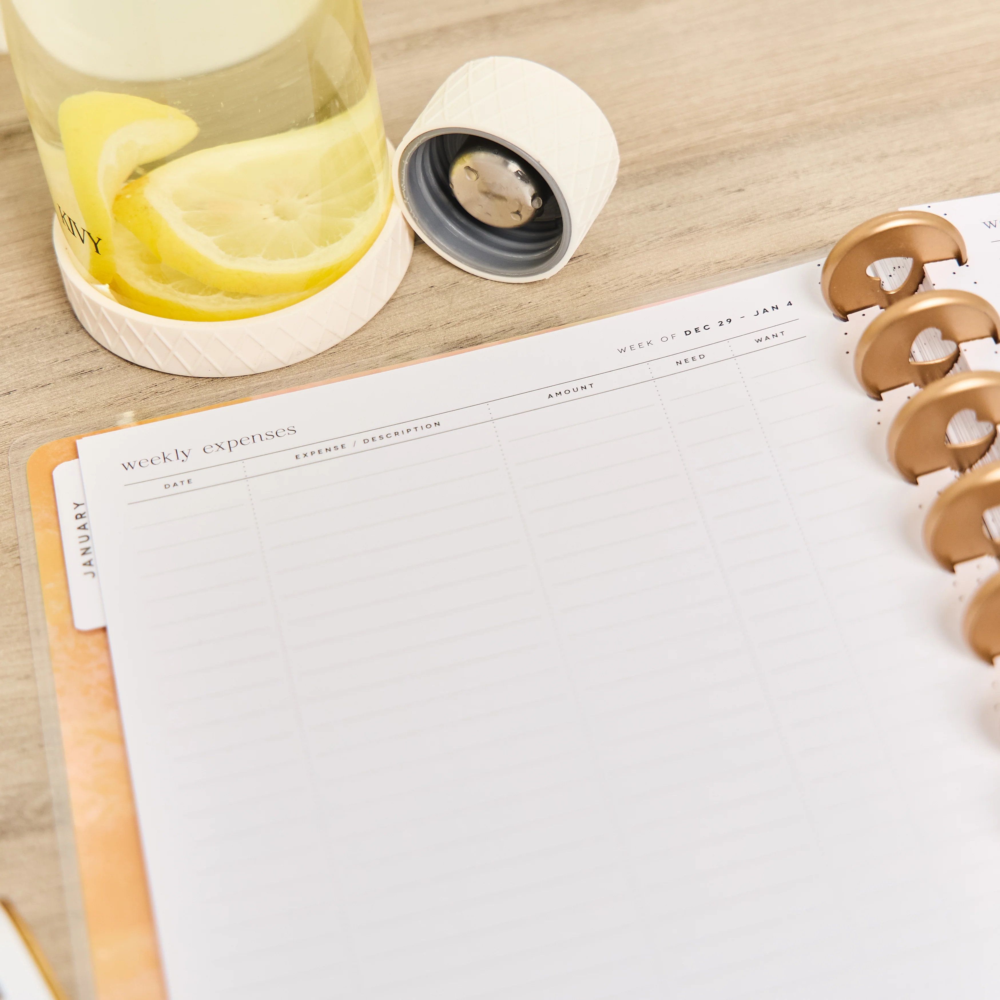 2026 Textured Canvas Customizable Budget Planner - Classic Budget Layout - 12 Months - Image 17