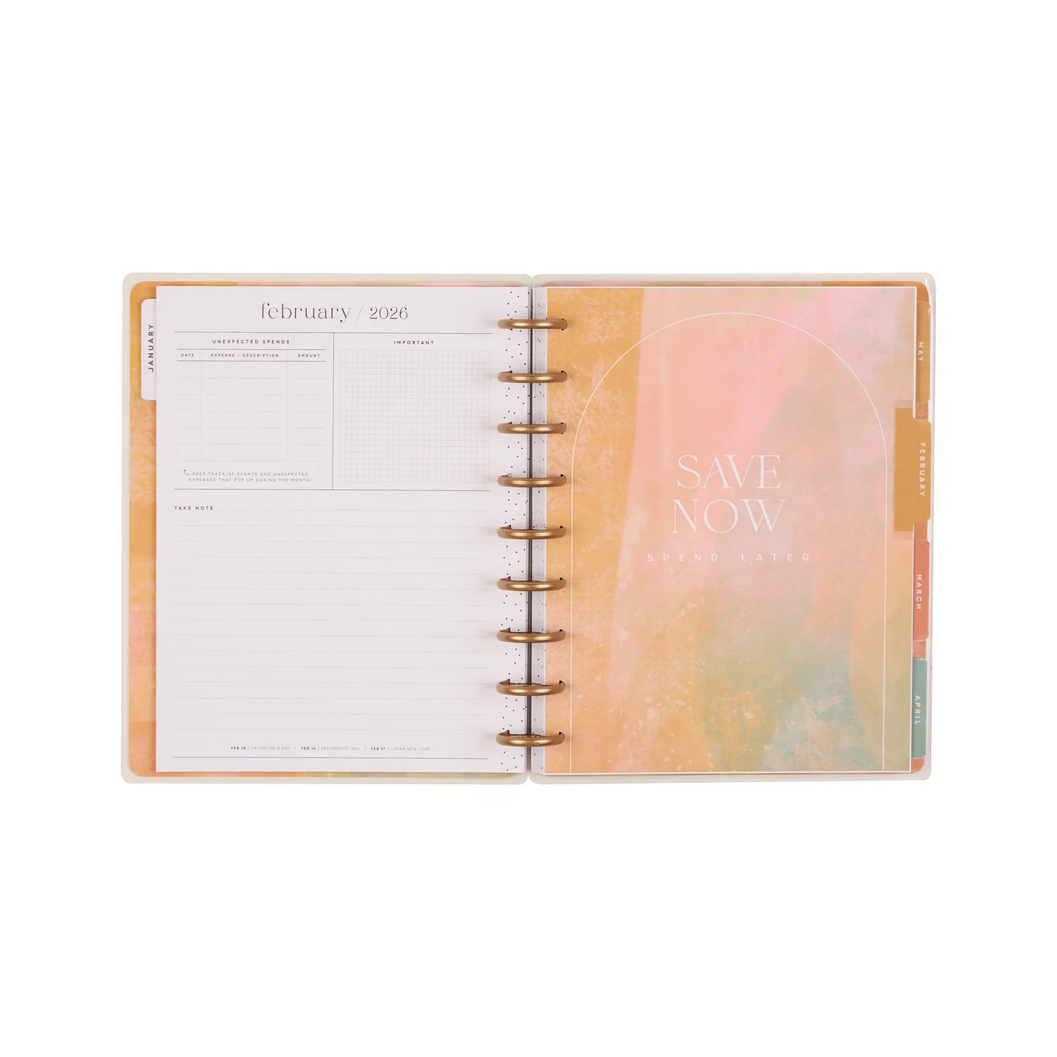 2026 Textured Canvas Customizable Budget Planner - Classic Budget Layout - 12 Months - Image 18