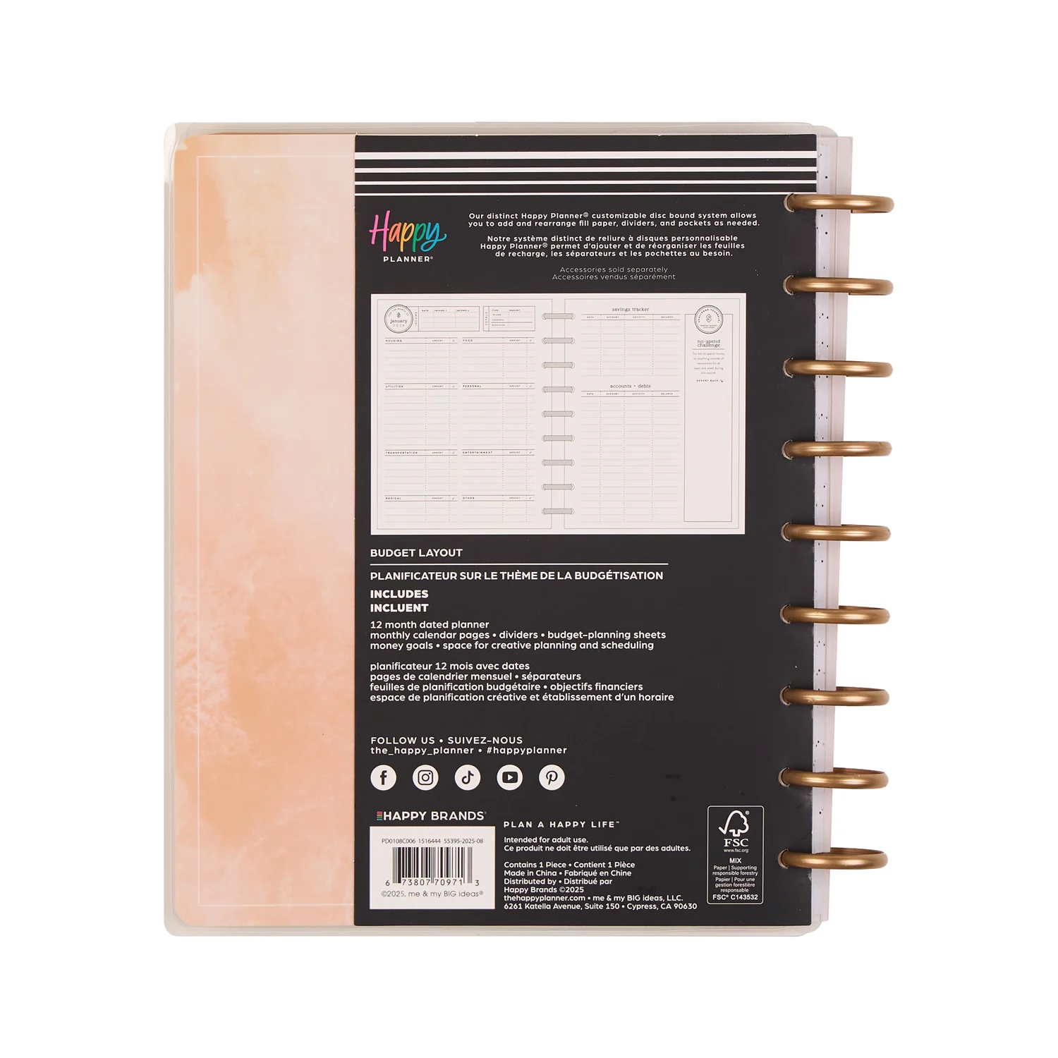 2026 Textured Canvas Customizable Budget Planner - Classic Budget Layout - 12 Months - Image 26
