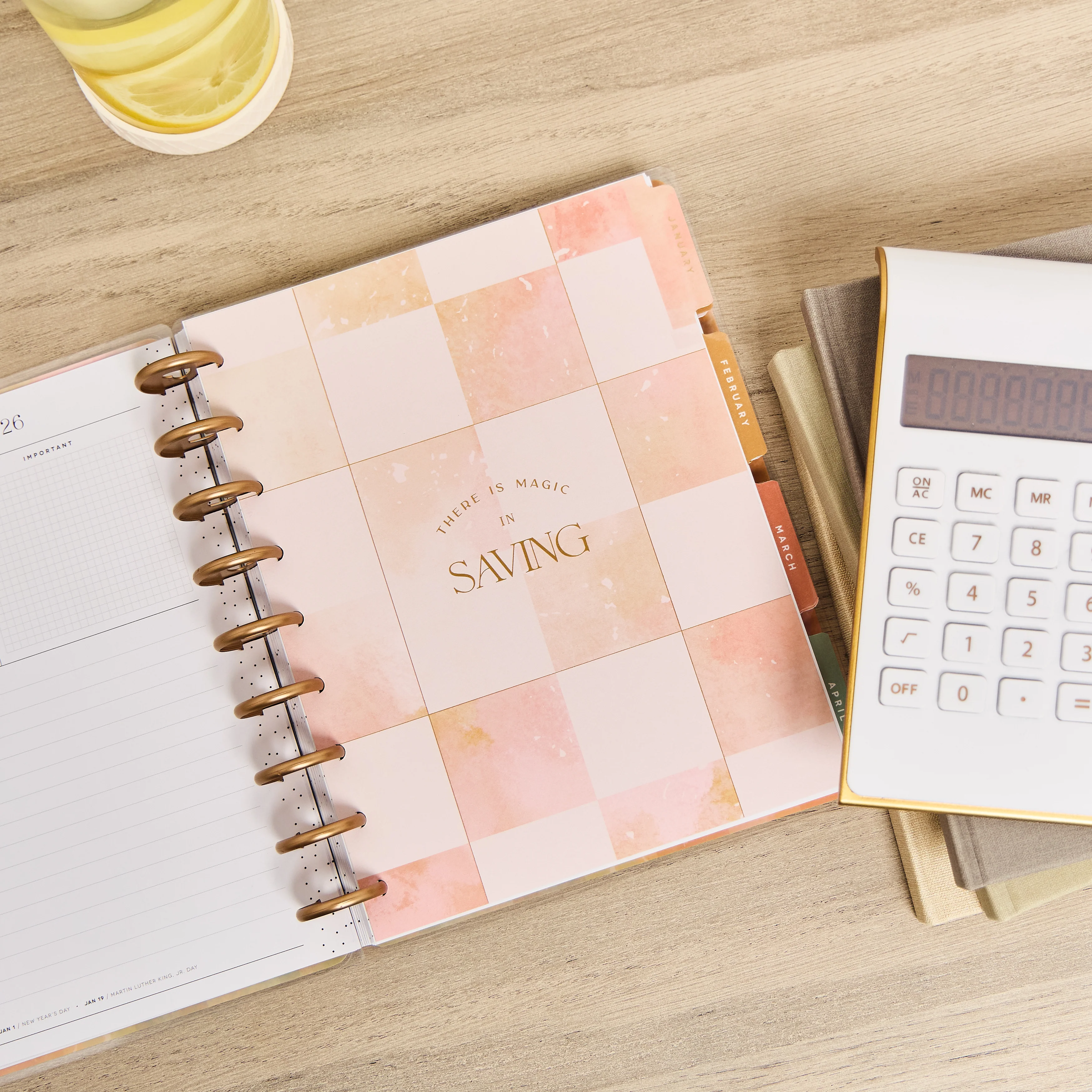 2026 Textured Canvas Customizable Budget Planner - Classic Budget Layout - 12 Months - Image 3