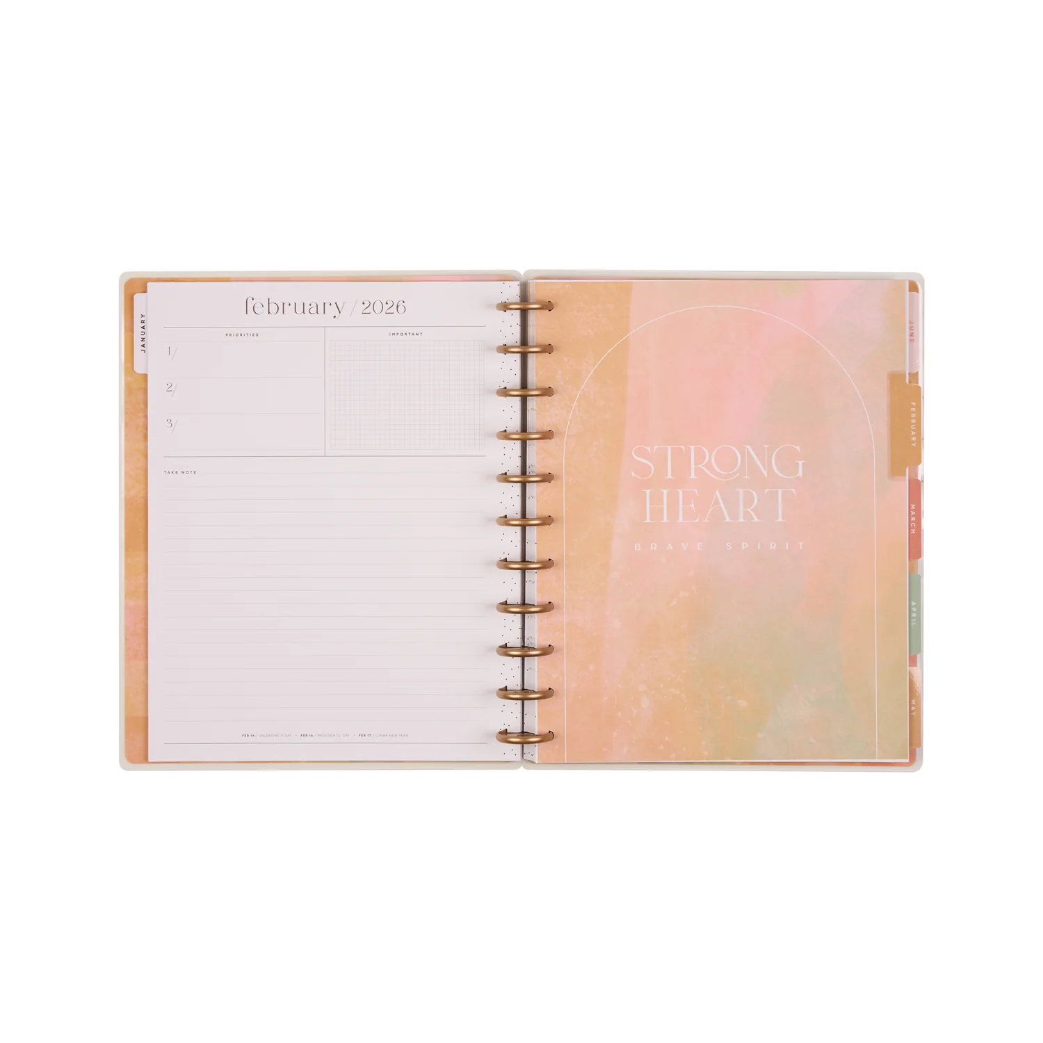 2026 Textured Canvas Customizable Planner - Big Vertical Layout - 12 Months - Image 10