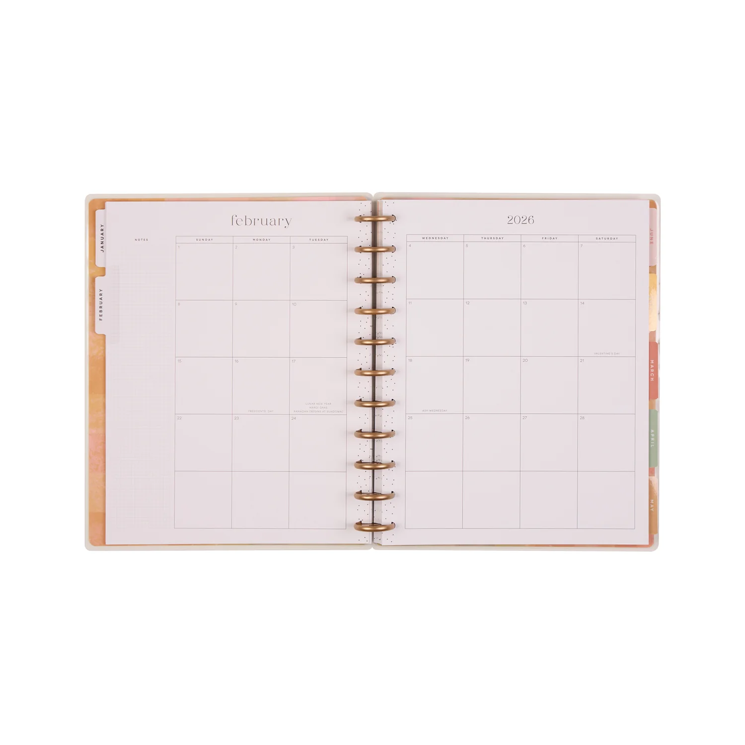 2026 Textured Canvas Customizable Planner - Big Vertical Layout - 12 Months - Image 11