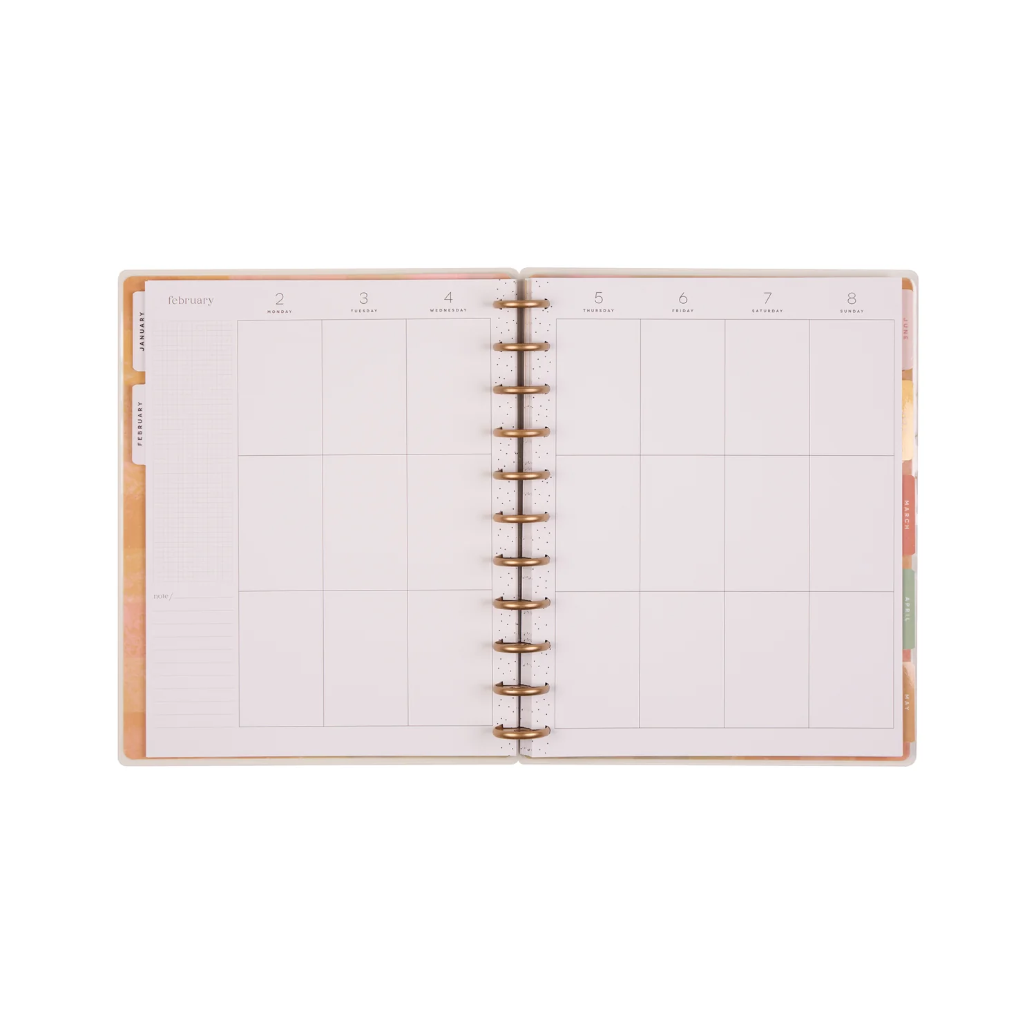 2026 Textured Canvas Customizable Planner - Big Vertical Layout - 12 Months - Image 12