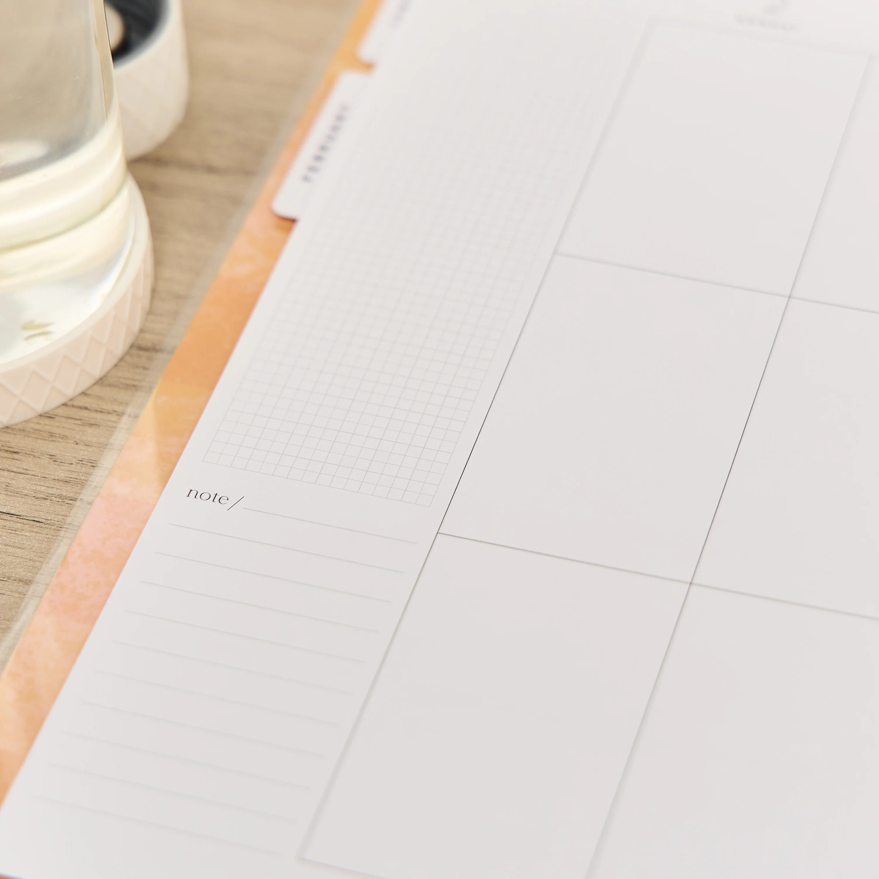 2026 Textured Canvas Customizable Planner - Big Vertical Layout - 12 Months - Image 7