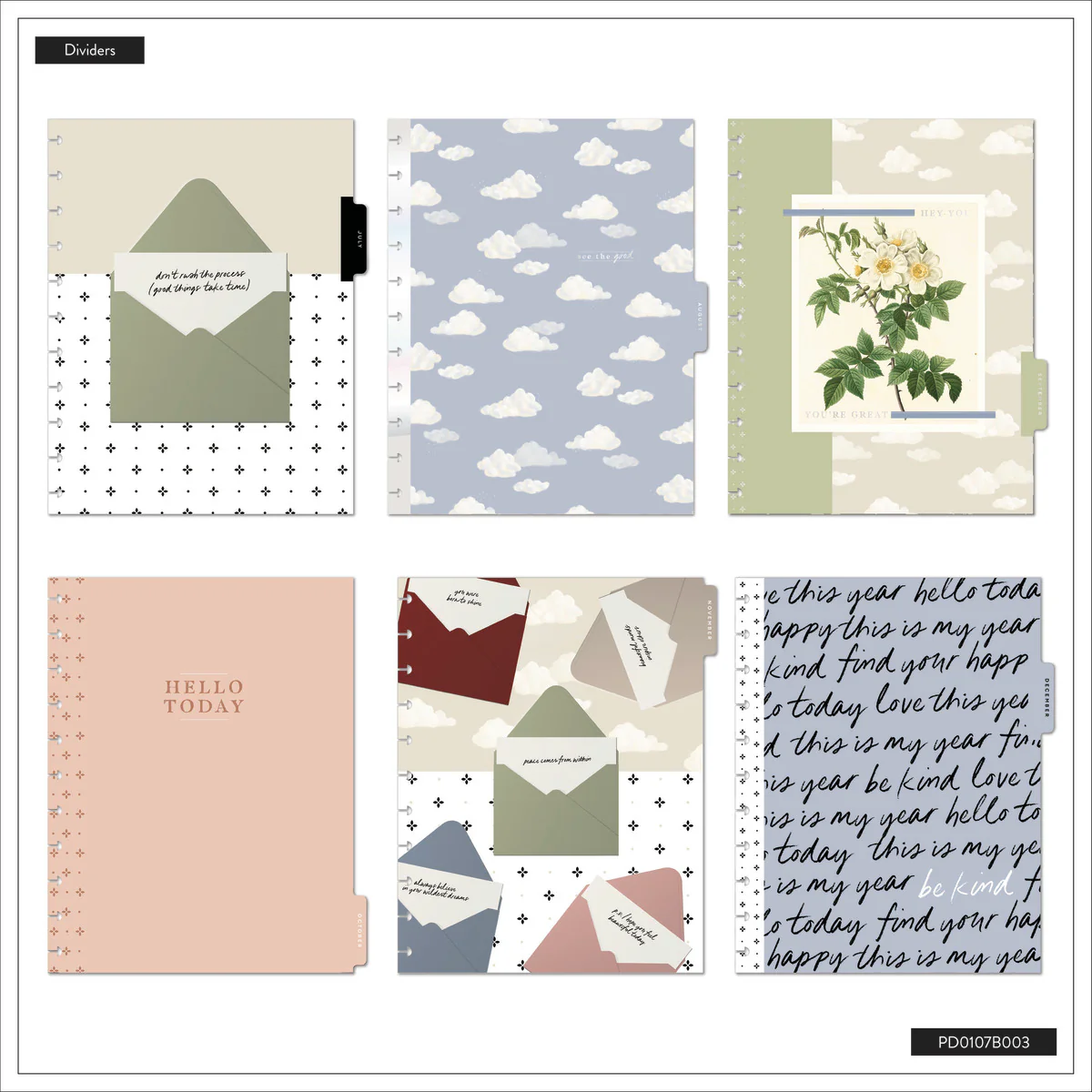 2026 Uplifting Notes Customizable Planner - Big Dashboard Layout - 12 Months - Image 18