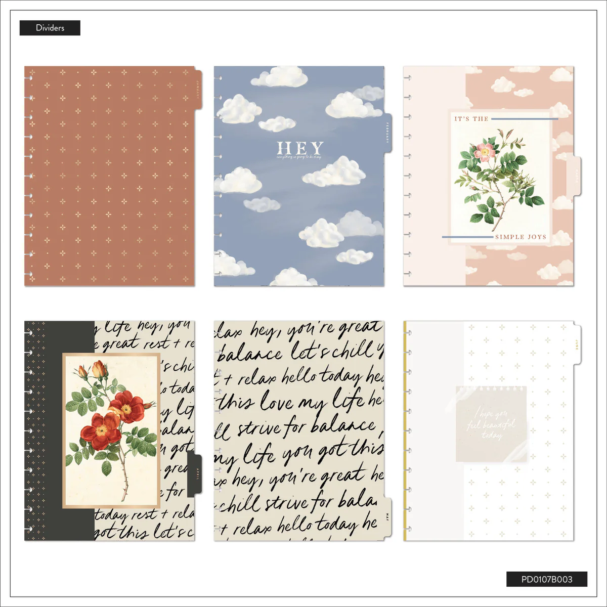 2026 Uplifting Notes Customizable Planner - Big Dashboard Layout - 12 Months - Image 19