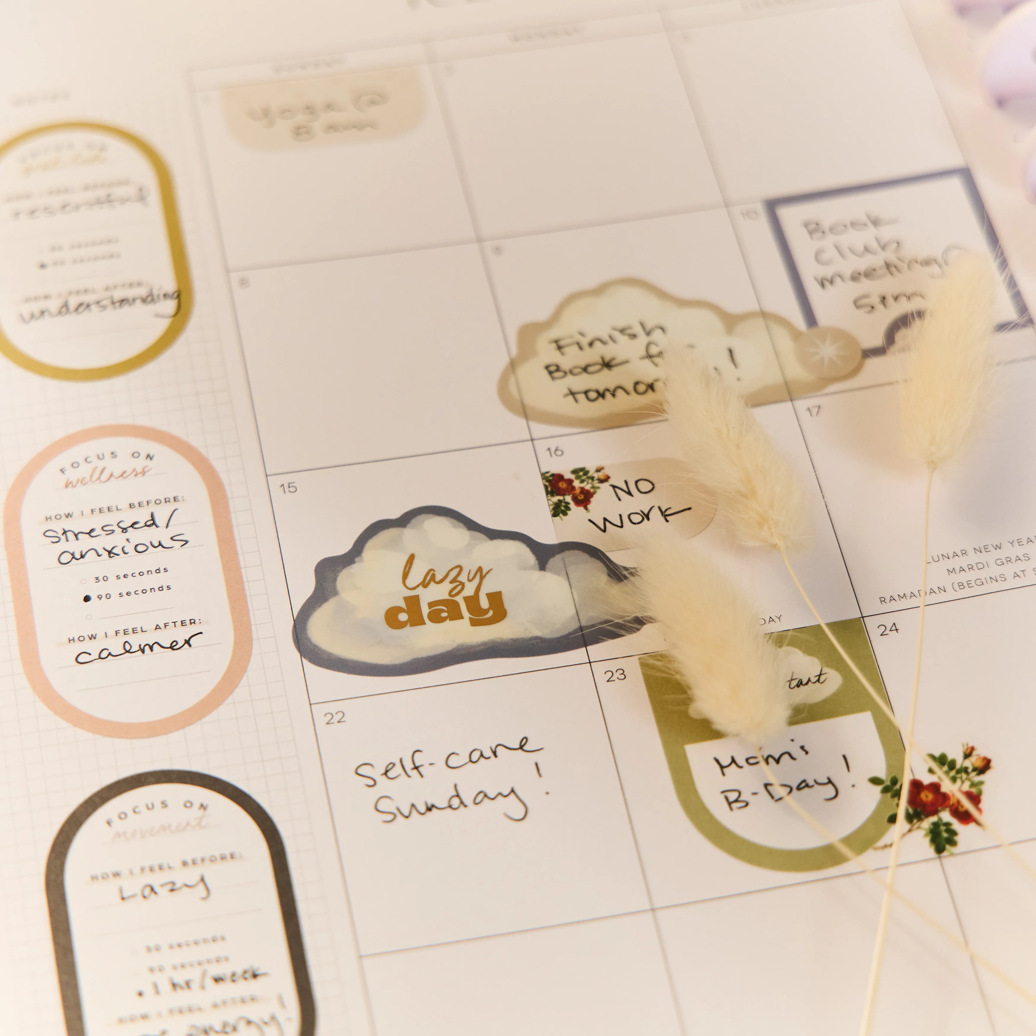 2026 Uplifting Notes Customizable Planner - Big Dashboard Layout - 12 Months - Image 5