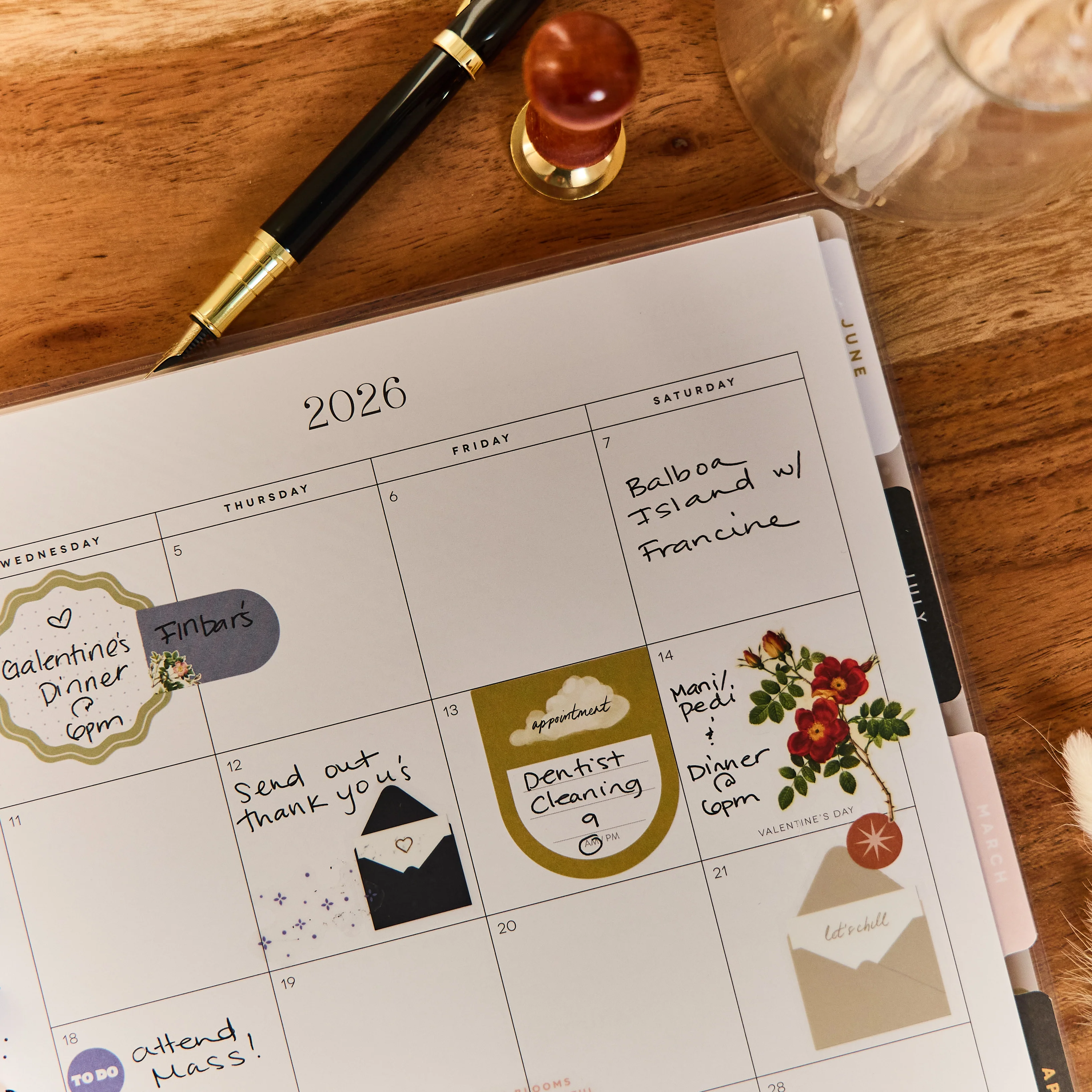 2026 Uplifting Notes Customizable Planner - Big Dashboard Layout - 12 Months - Image 6