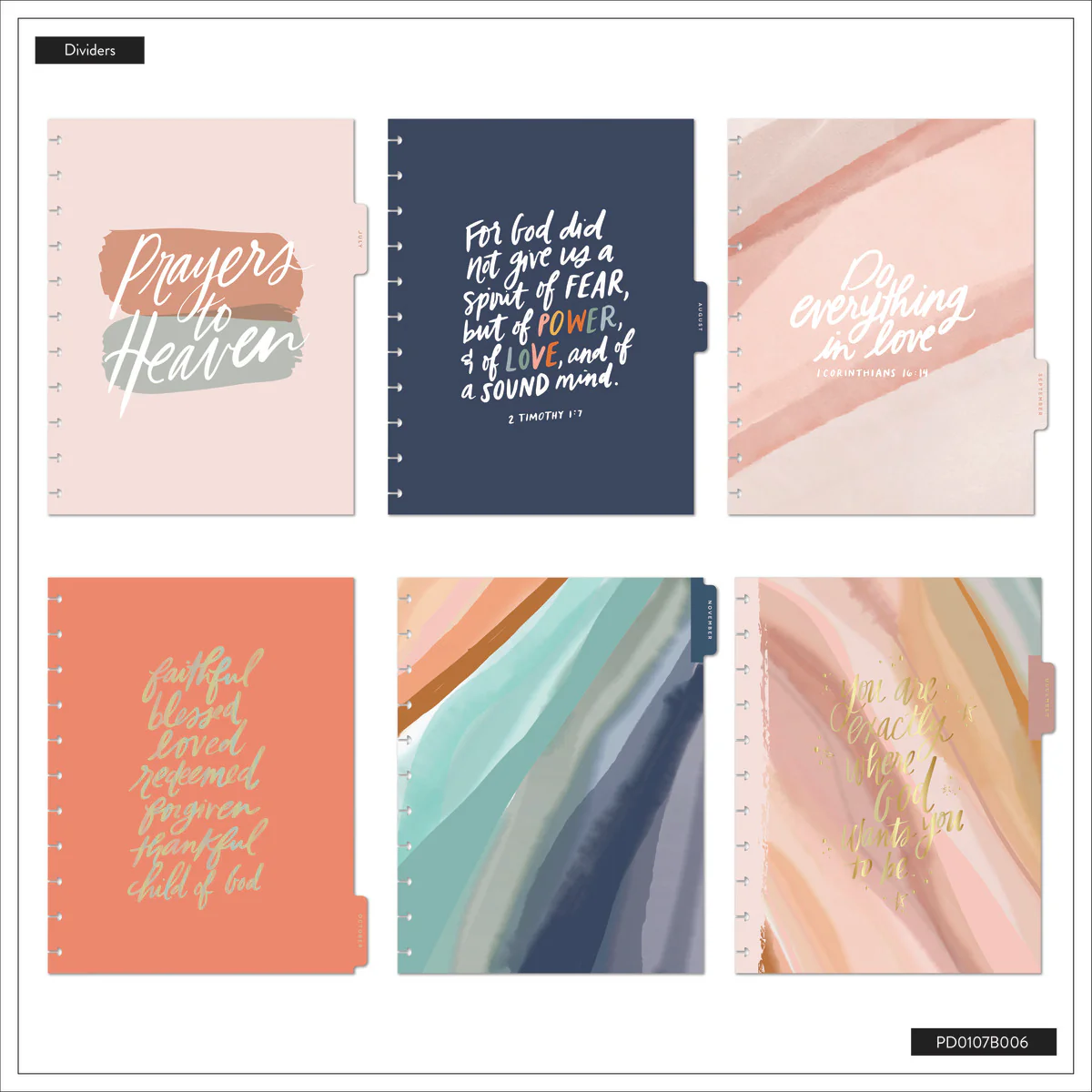 2026 Watercolor Grace Customizable Faith Planner - Big Faith Layout - 12 Months - Image 18