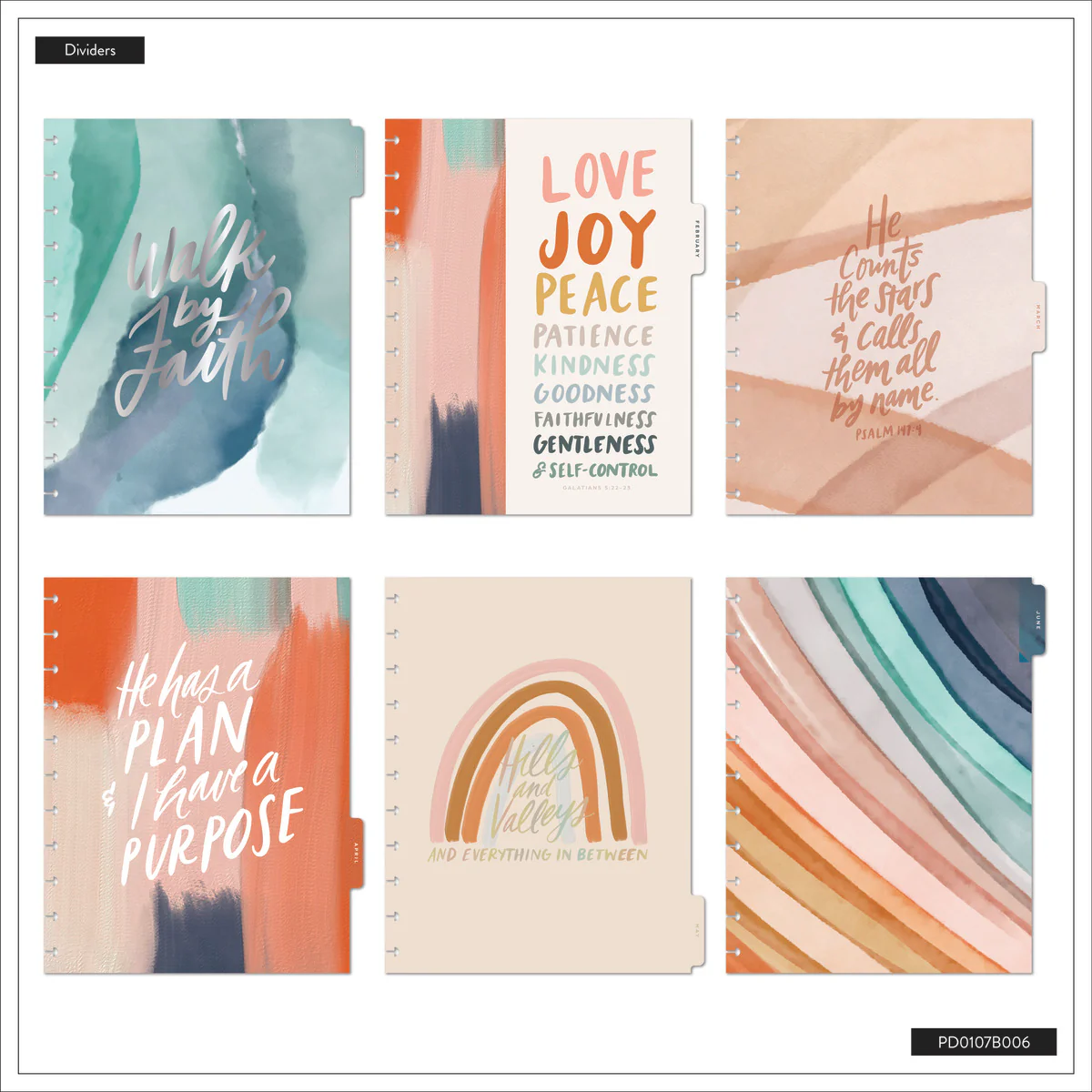 2026 Watercolor Grace Customizable Faith Planner - Big Faith Layout - 12 Months - Image 19