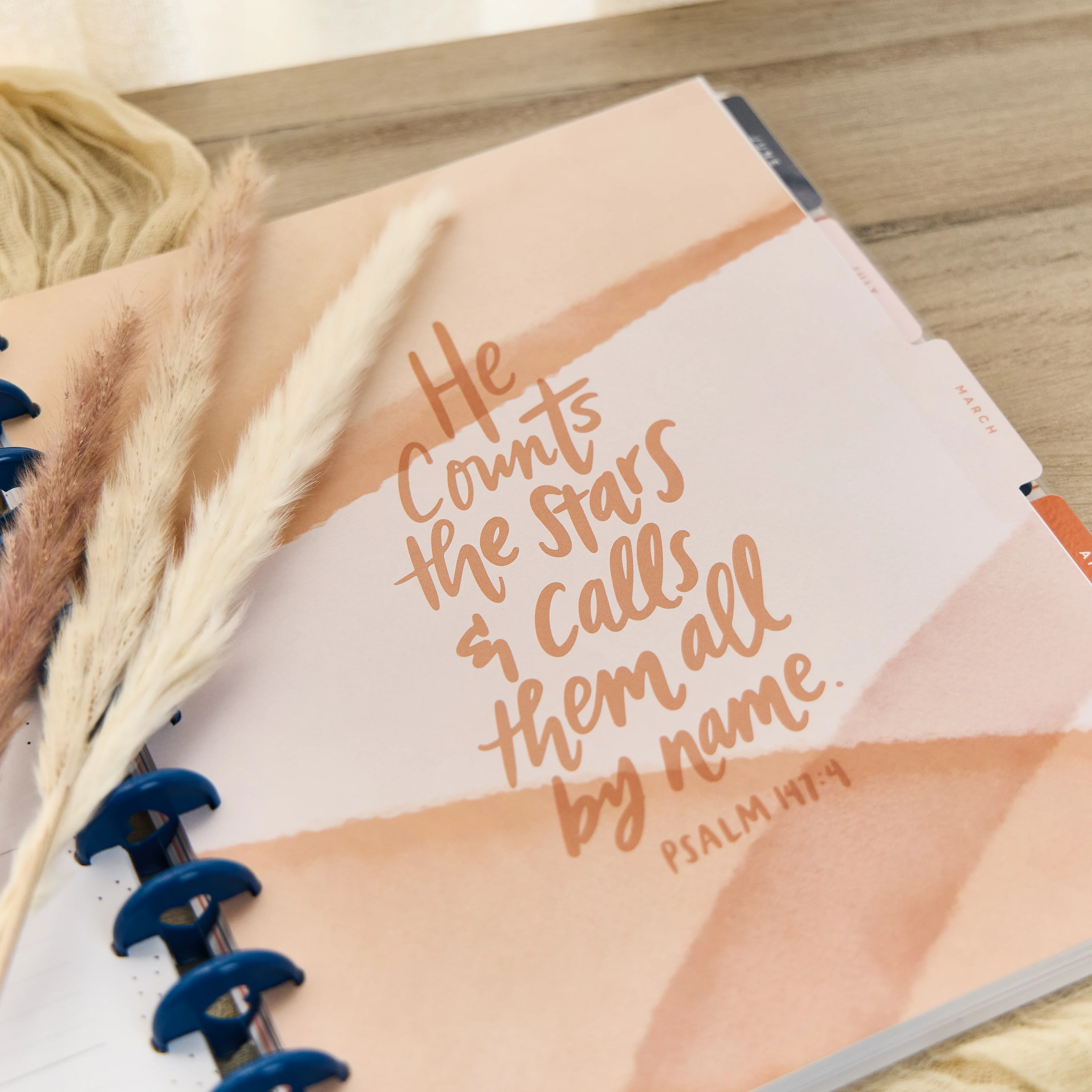 2026 Watercolor Grace Customizable Faith Planner - Big Faith Layout - 12 Months - Image 2