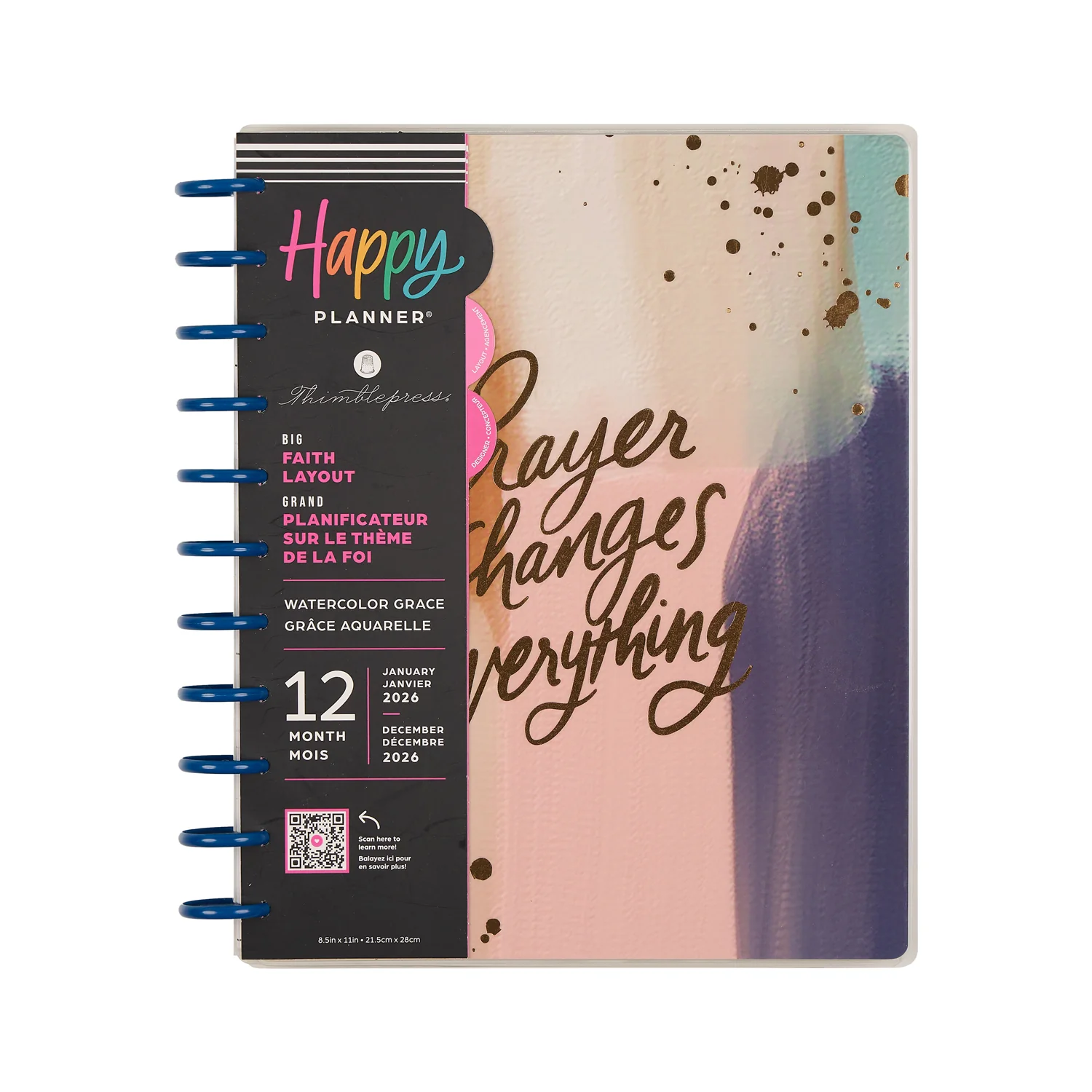 2026 Watercolor Grace Customizable Faith Planner - Big Faith Layout - 12 Months - Image 21