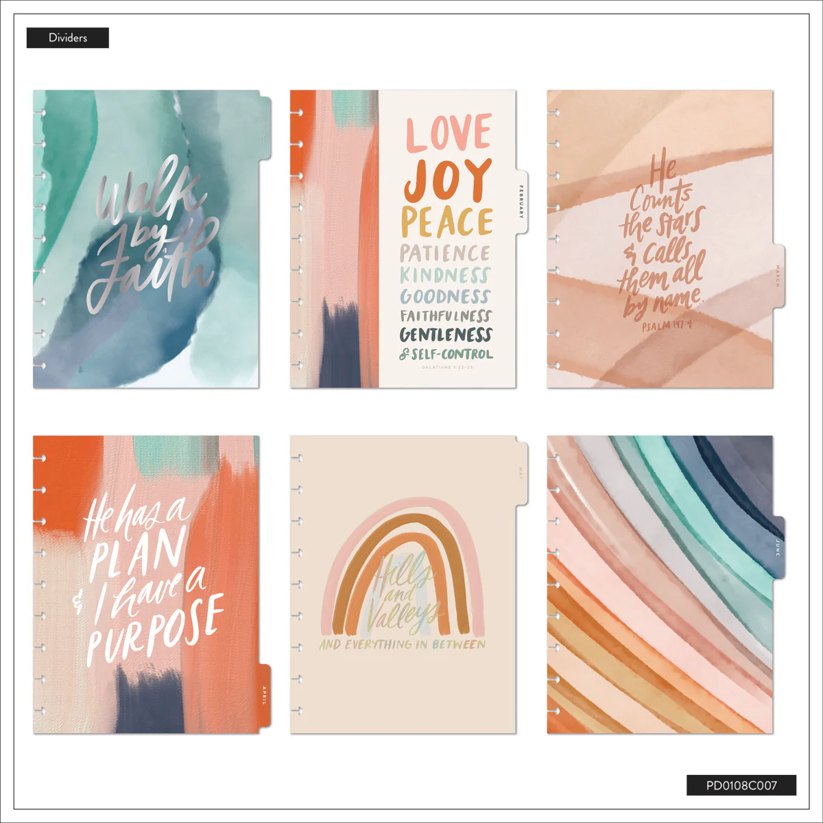 2026 Watercolor Grace Customizable Faith Planner - Classic Faith Layout - 12 Months - Image 15