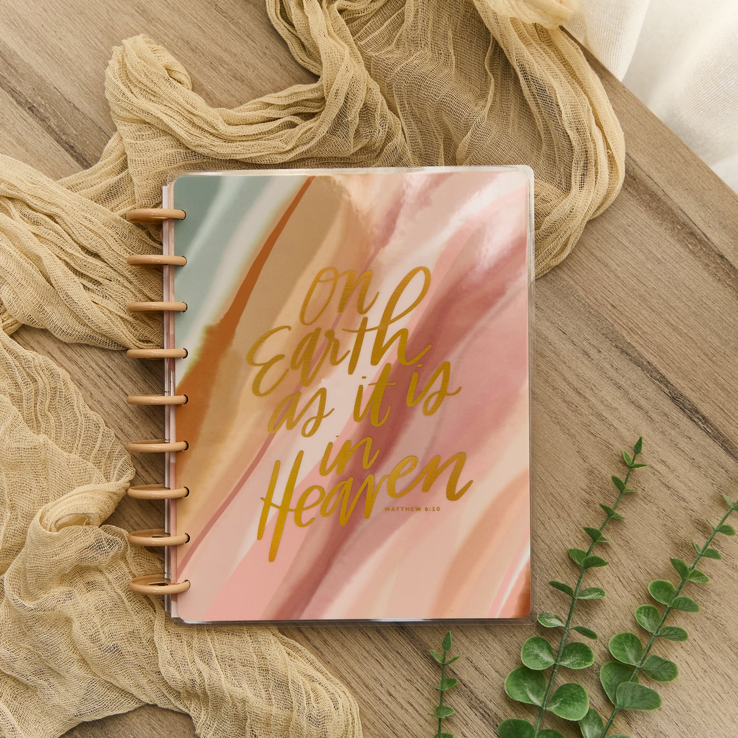 2026 Watercolor Grace Customizable Faith Planner - Classic Faith Layout - 12 Months - Image 3