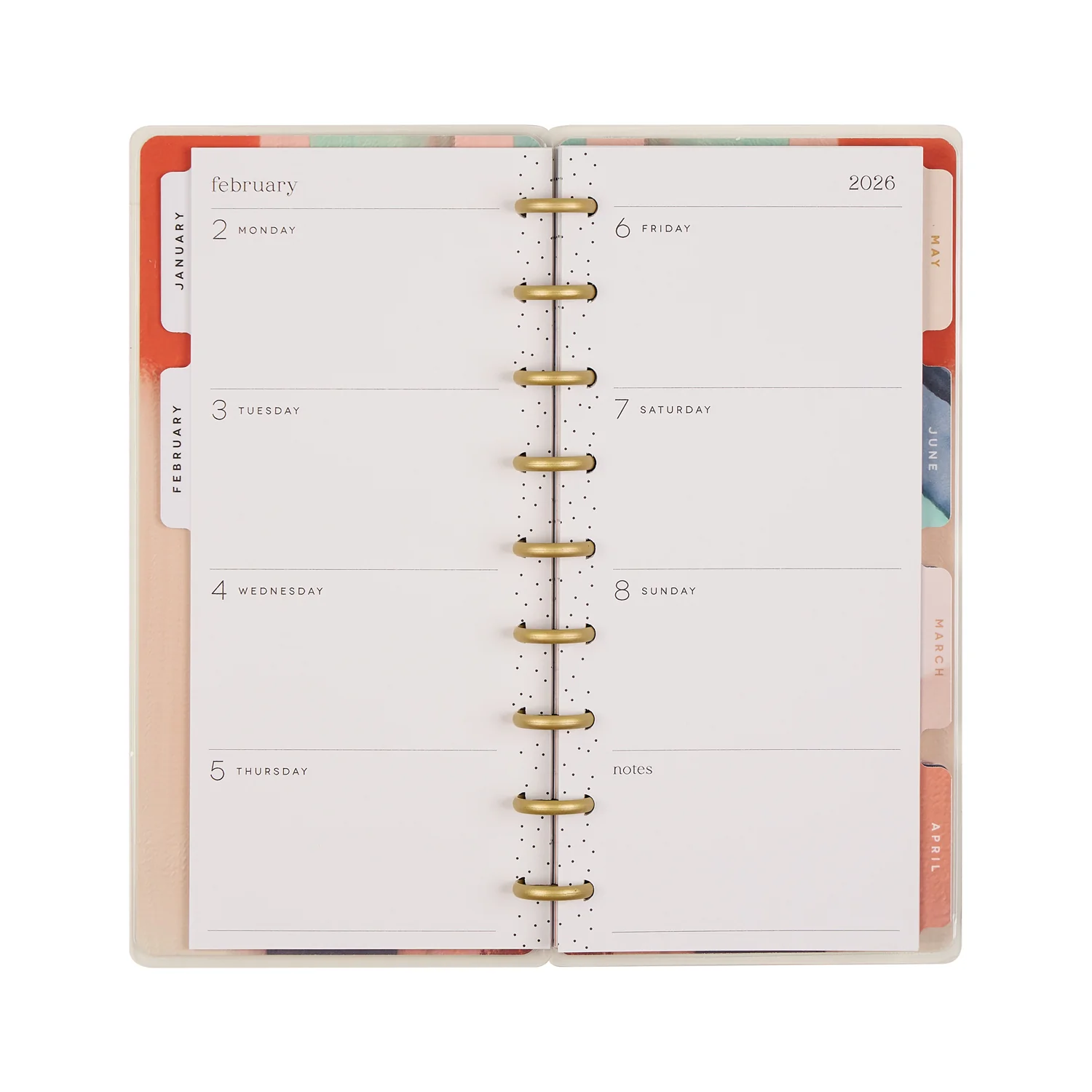 2026 Watercolor Grace Customizable Faith Planner - Skinny Classic Horizontal Layout - 12 Months - Image 14
