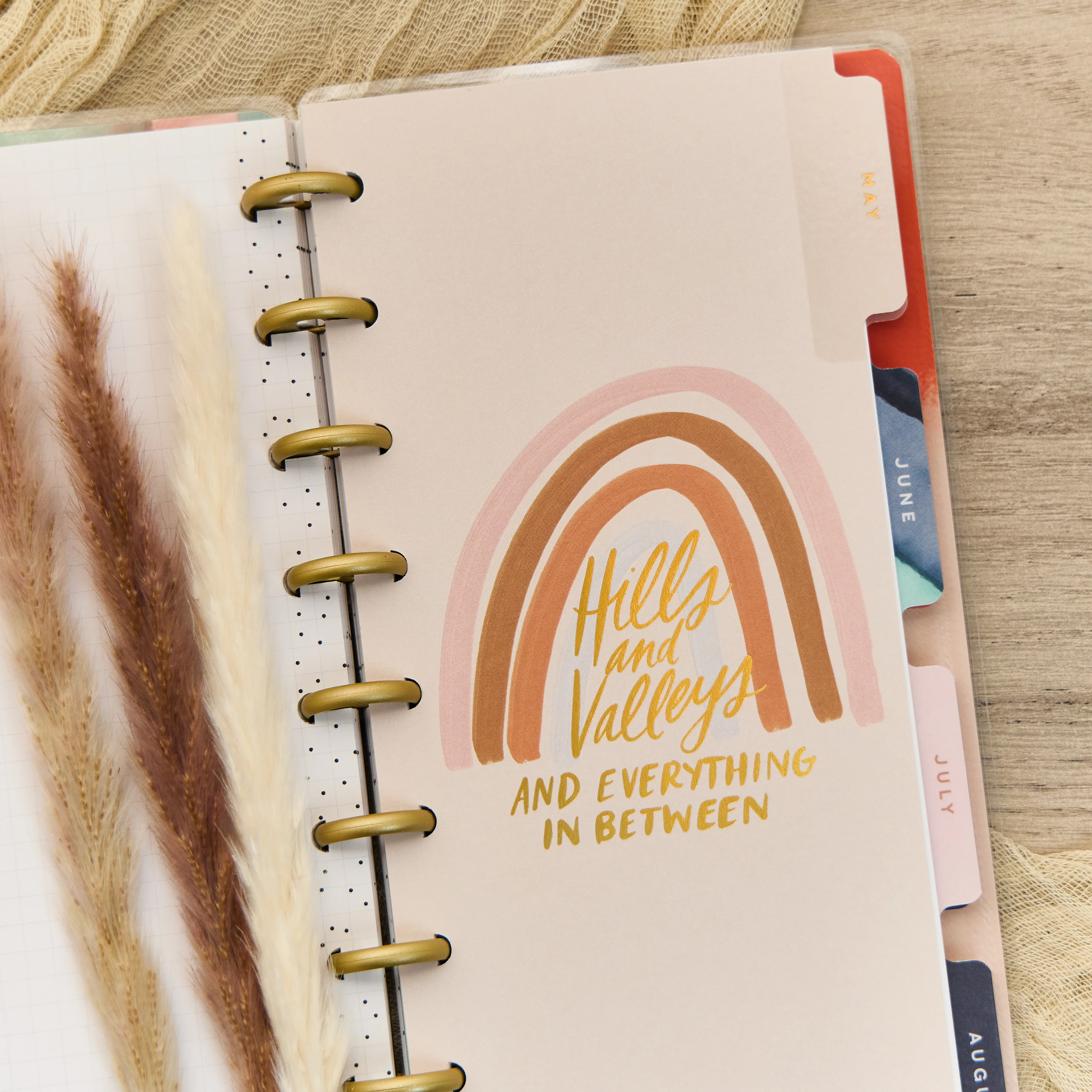 2026 Watercolor Grace Customizable Faith Planner - Skinny Classic Horizontal Layout - 12 Months - Image 2