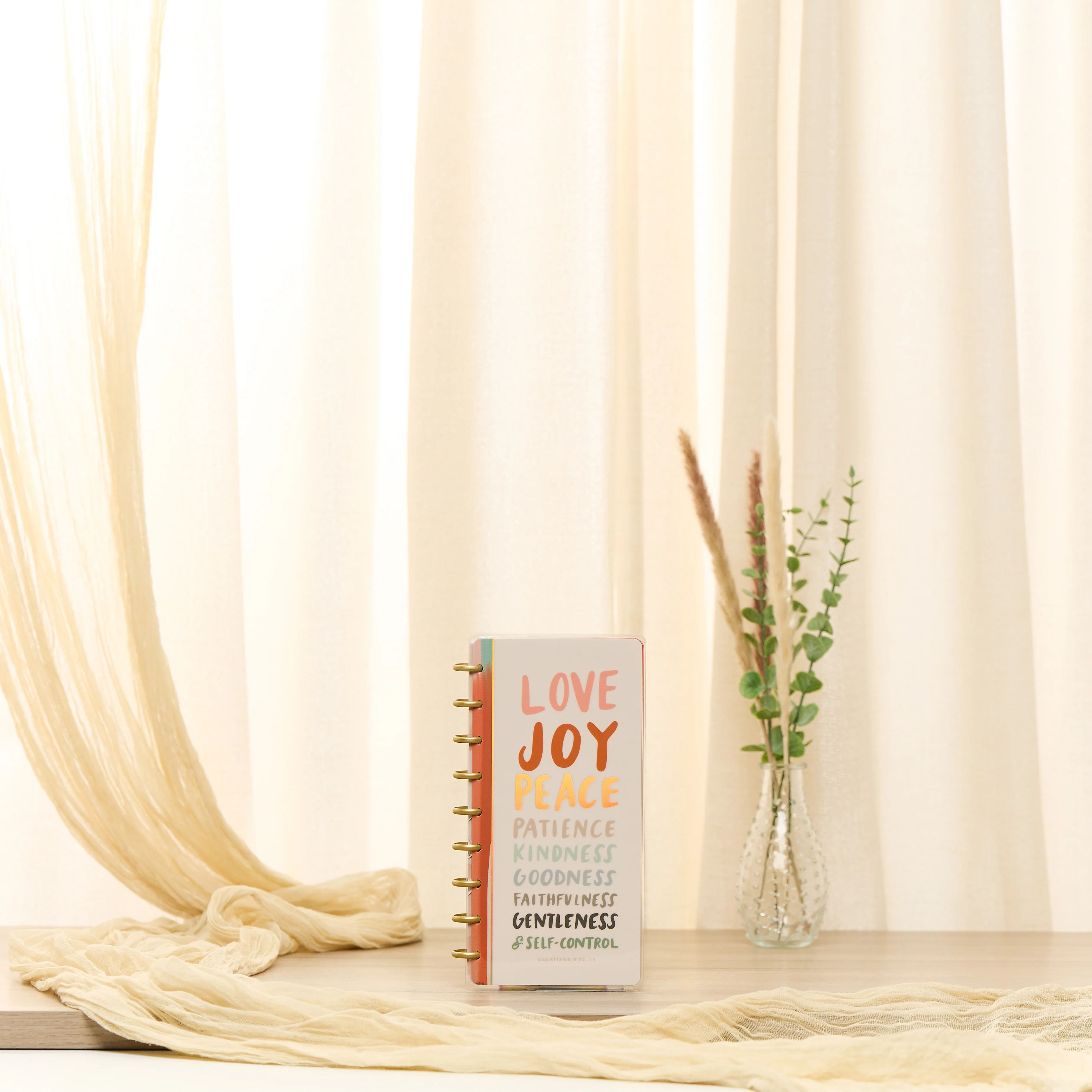 2026 Watercolor Grace Customizable Faith Planner - Skinny Classic Horizontal Layout - 12 Months - Image 3