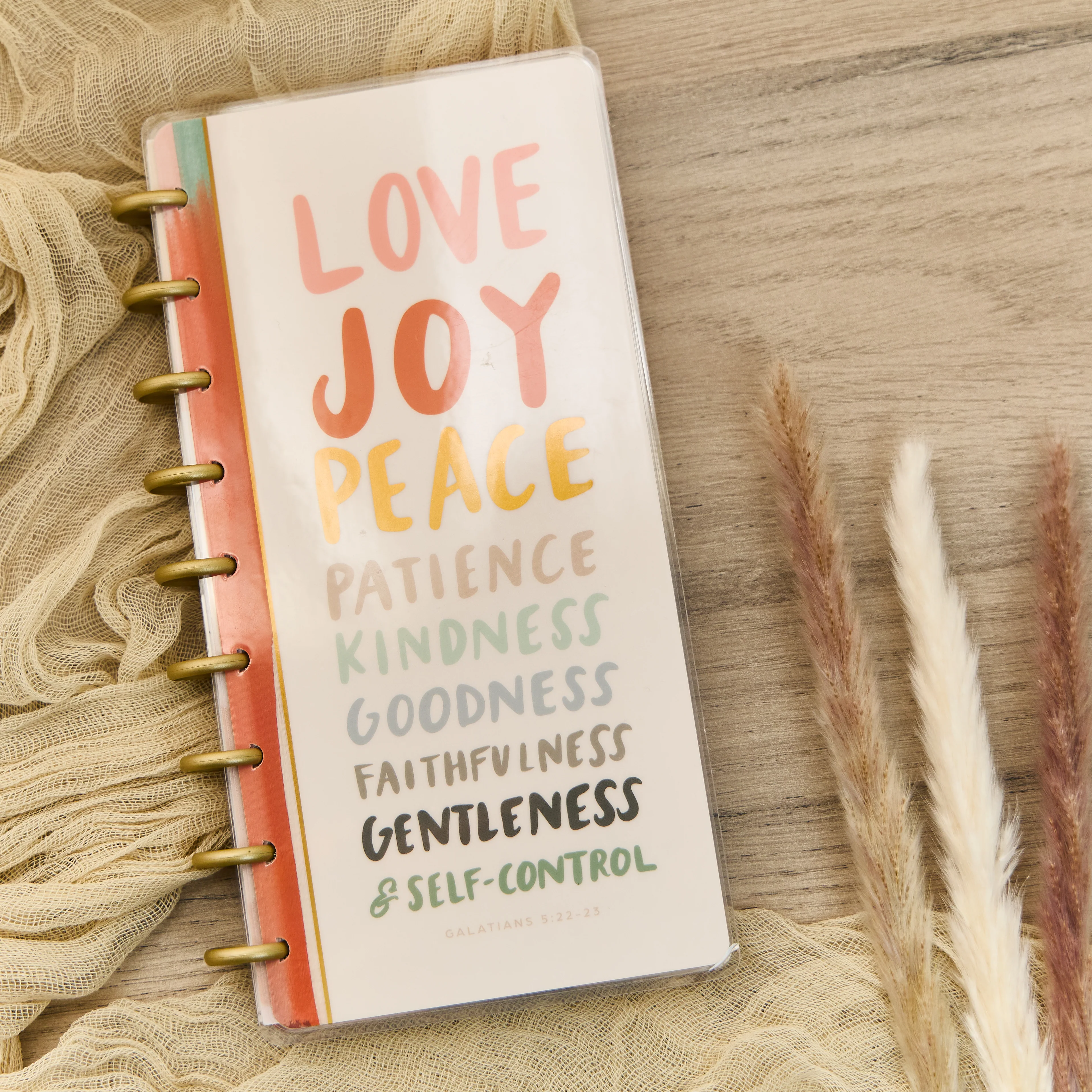 2026 Watercolor Grace Customizable Faith Planner - Skinny Classic Horizontal Layout - 12 Months - Image 7