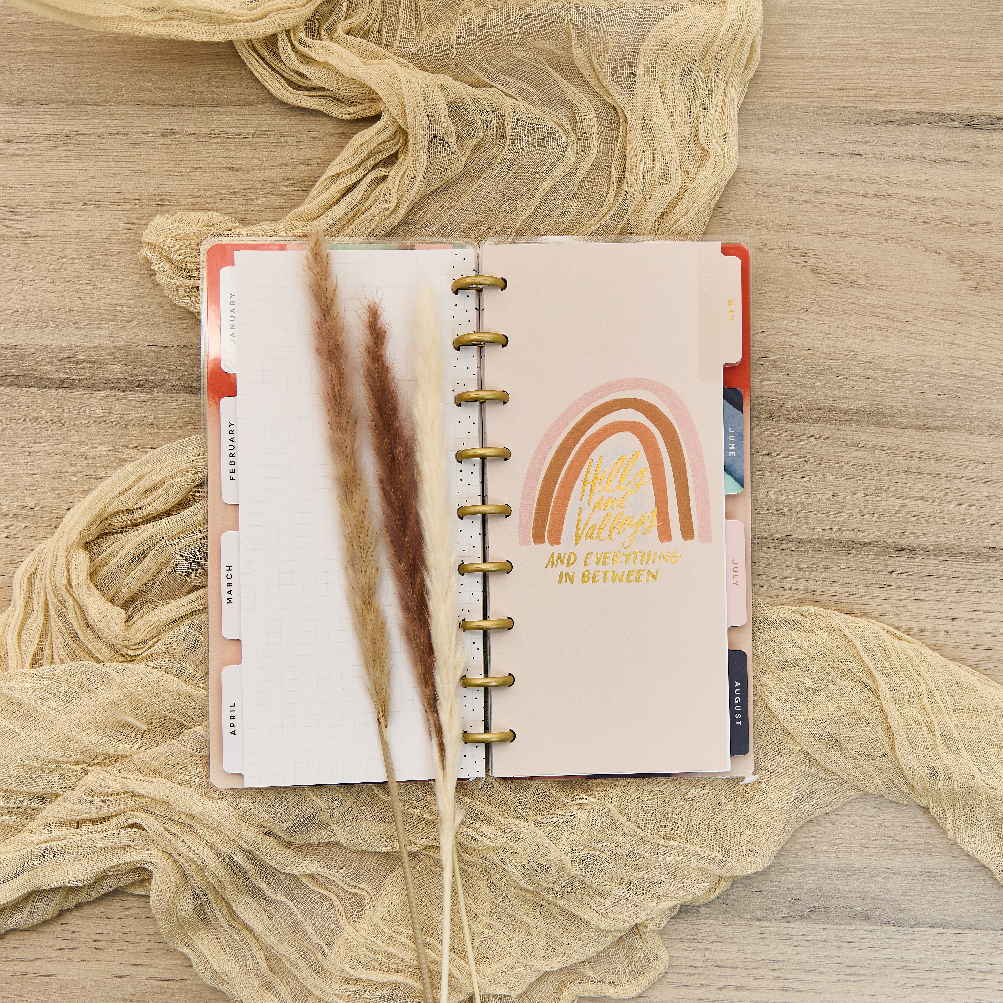 2026 Watercolor Grace Customizable Faith Planner - Skinny Classic Horizontal Layout - 12 Months - Image 8