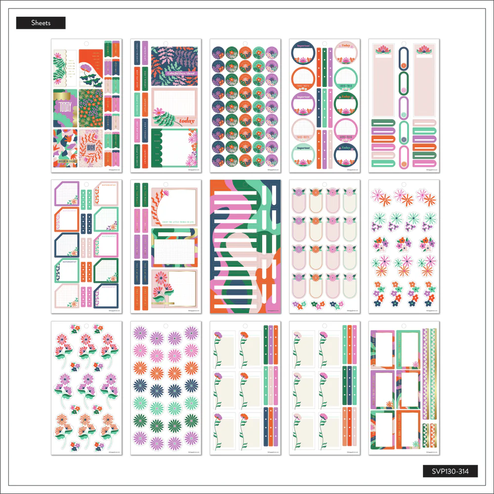 Abstract Florals - Value Pack Stickers - Image 5