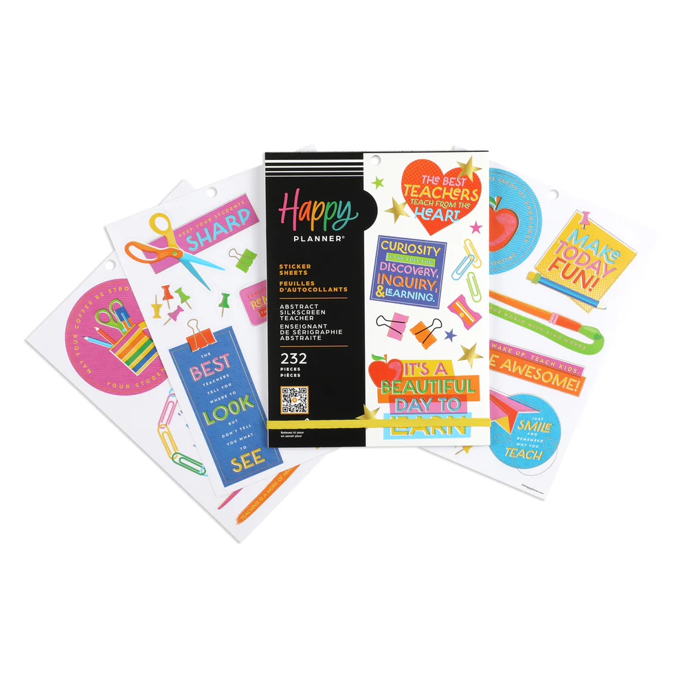 Abstract Silkscreen Teacher - Large Value Pack Stickers - Image 2