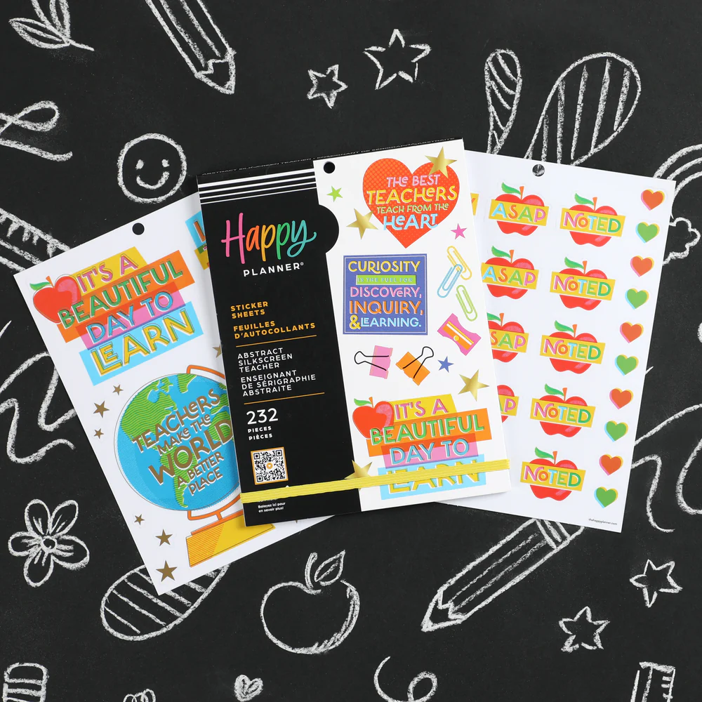 Abstract Silkscreen Teacher - Large Value Pack Stickers - Image 4