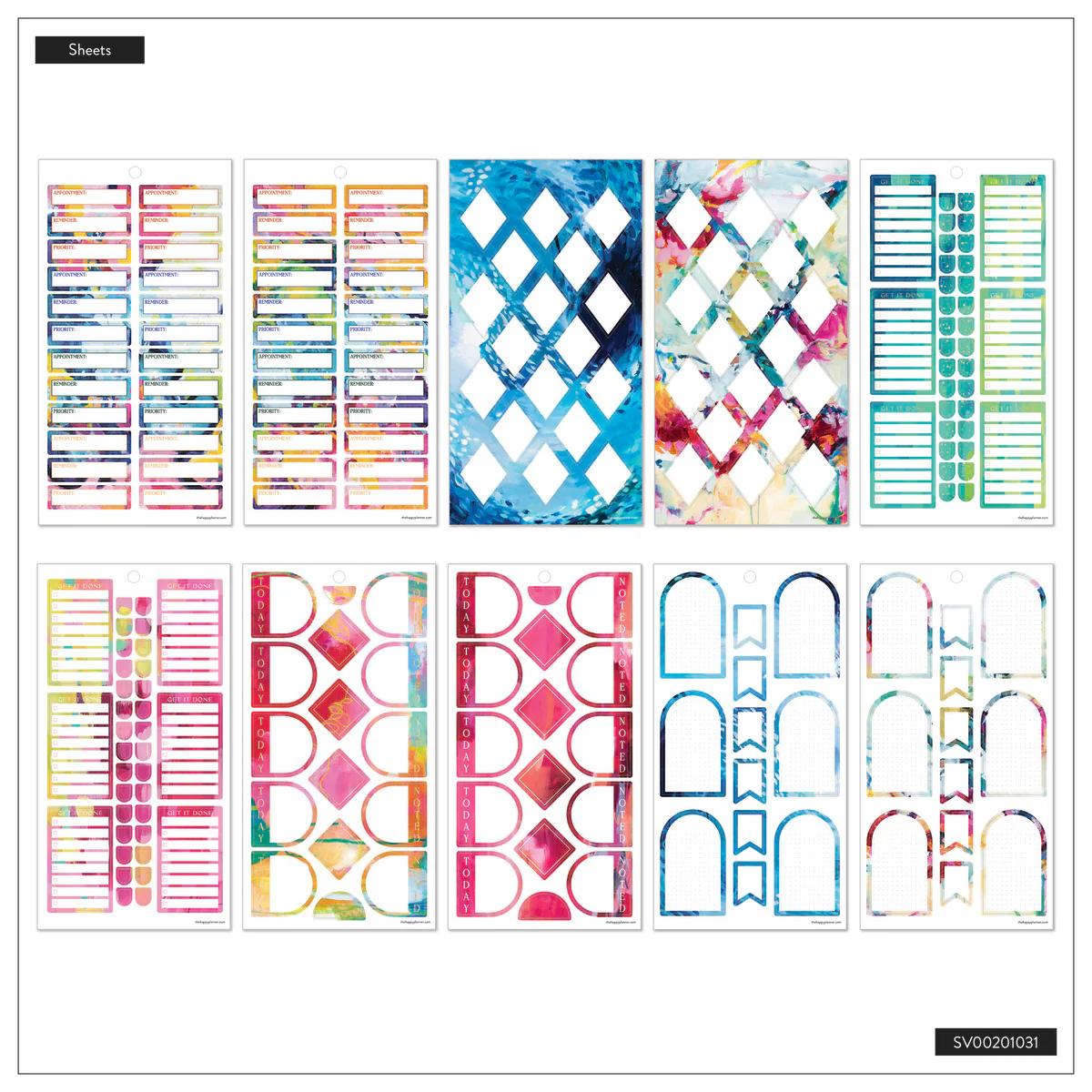 Abstract Watercolor - Value Pack Stickers - Image 8