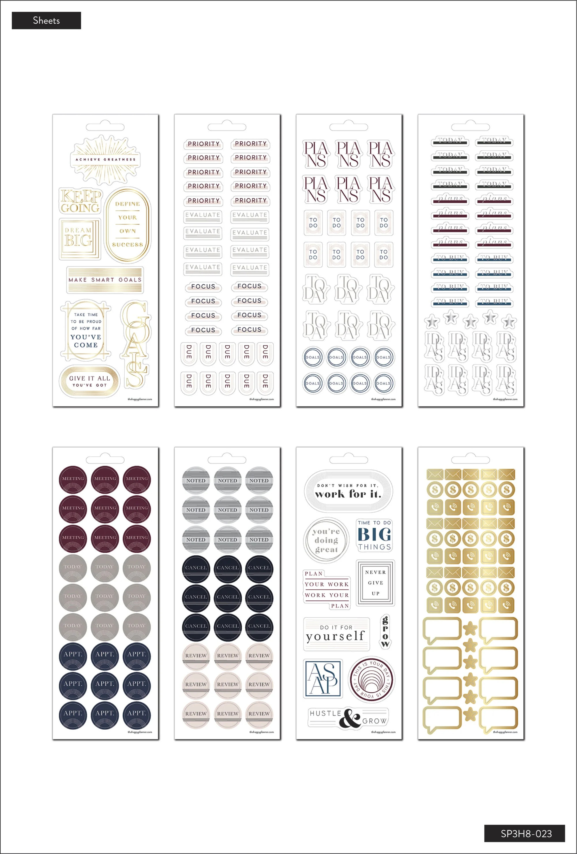 Achieve Greatness - 8 Sticker Sheets - Image 3